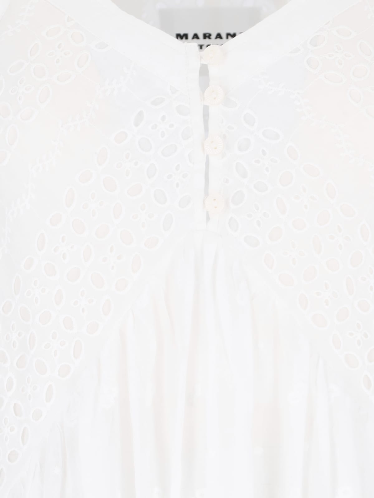 Shop Marant Etoile Maxi Dress In Sangallo In White