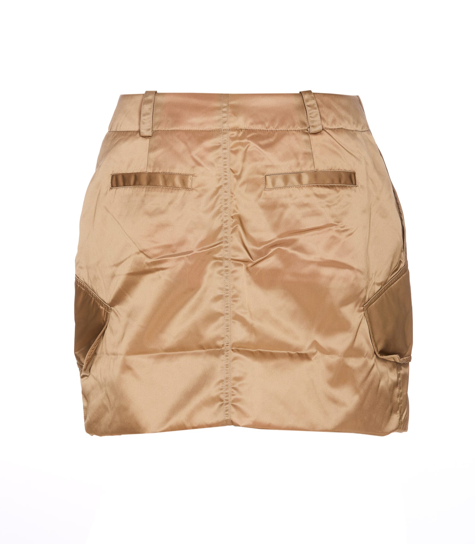 Shop Jw Anderson Padded Cargo Skirt In Beige