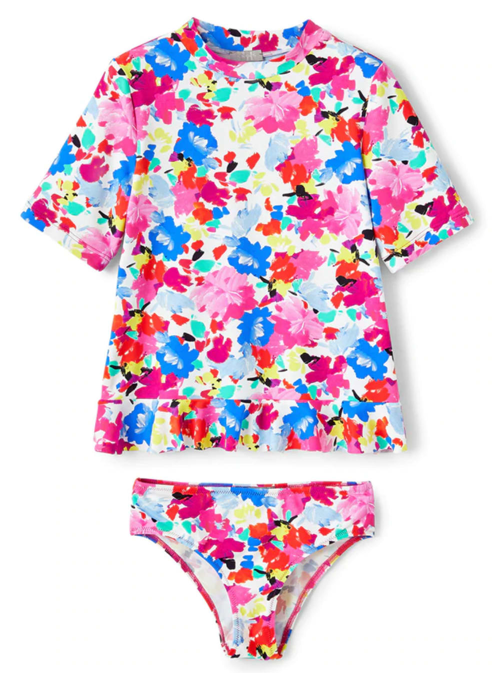 Il Gufo Kids Baby-girls Multicolored Set With Floral Print