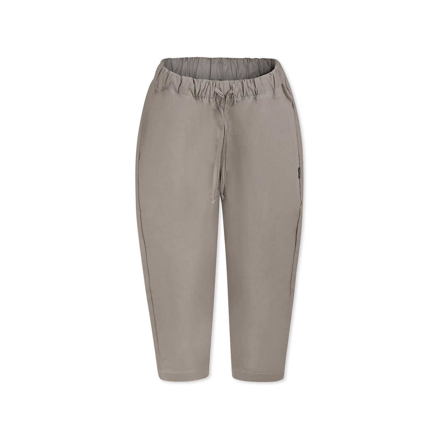 MSGM BEIGE TROUSERS FOR BOY WITH LOGO
