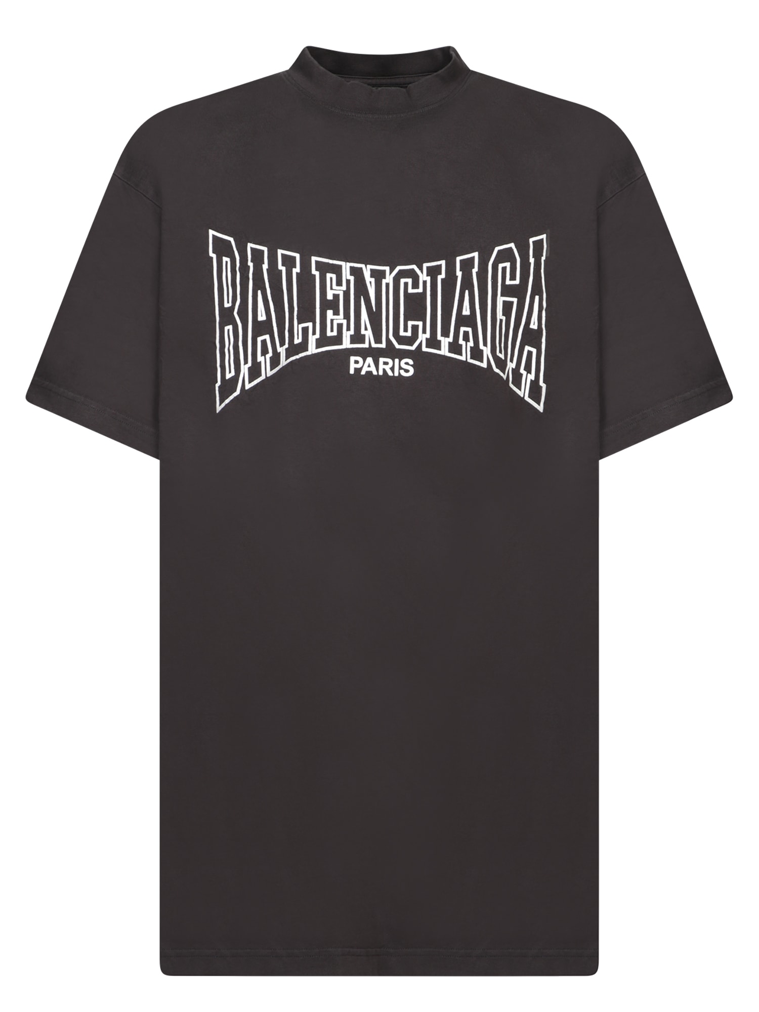 Shop Balenciaga Boxing Vintage Black T-shirt