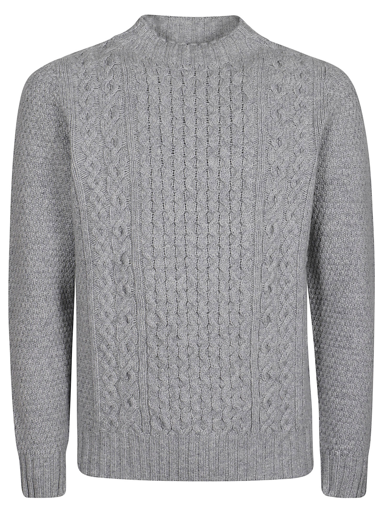 Shop Drumohr Turtle Neck Sweater In Grigio Chiaro