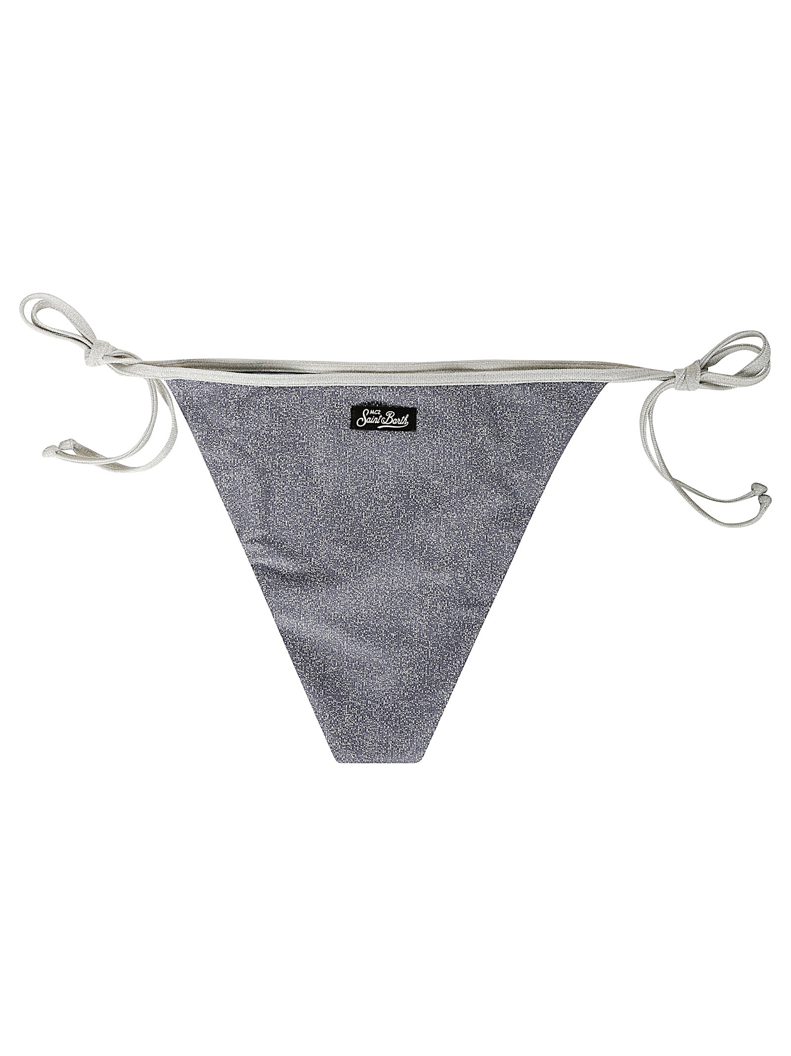 Mc2 Saint Barth Lurex Bikini Briefs In Gray