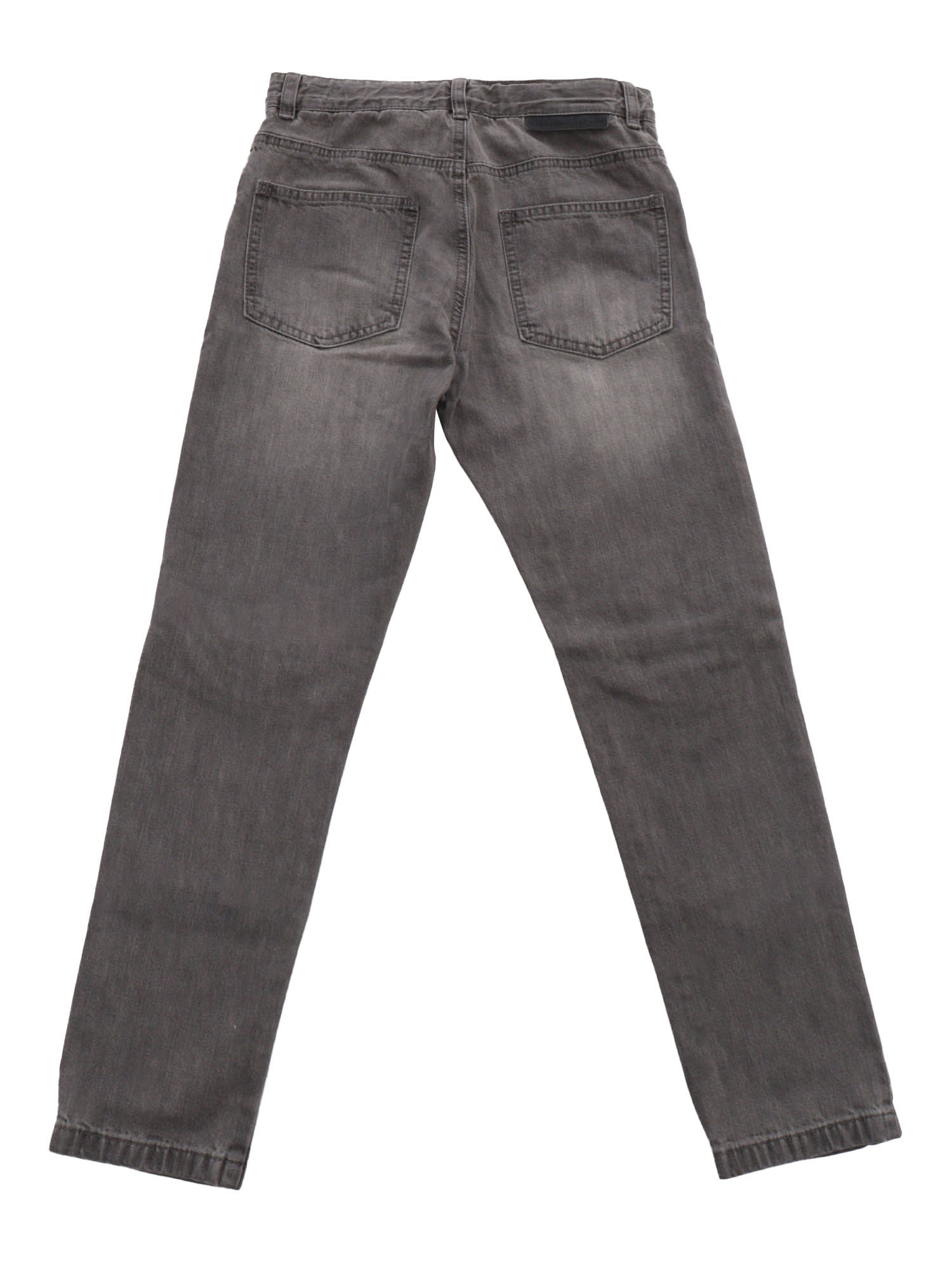 Shop Stella Mccartney Black Jeans With Pattern In Grey