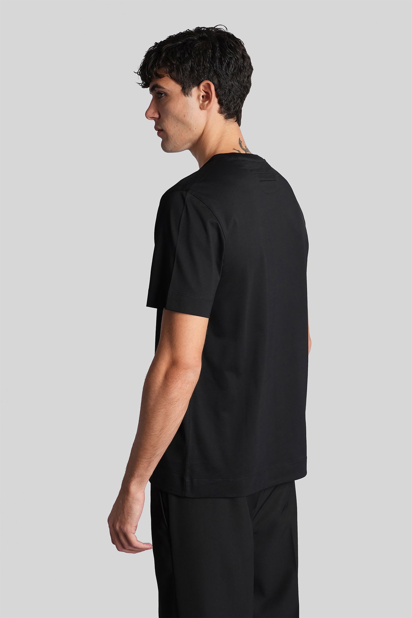Zegna T-shirt In Black Cotton In Black