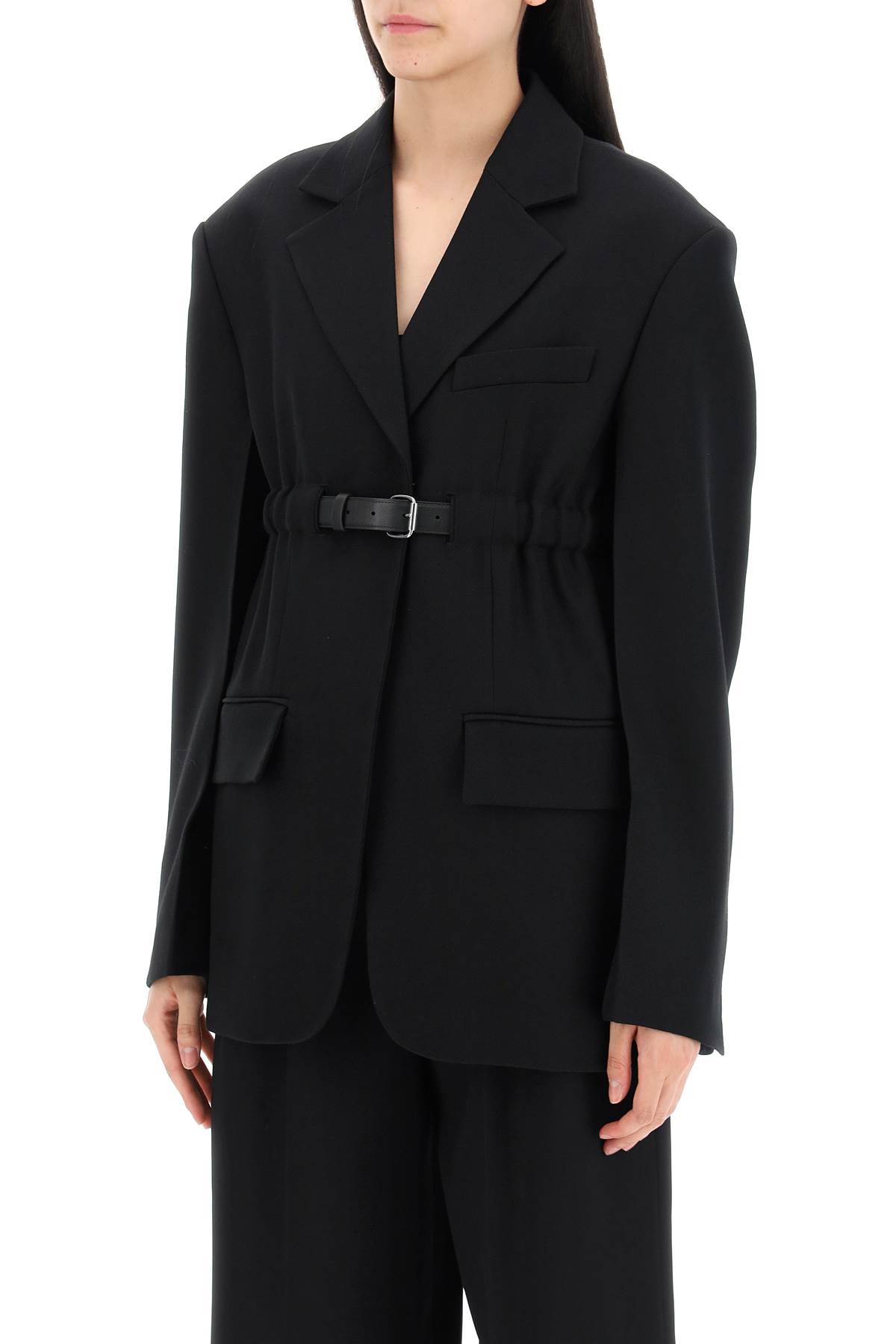 Shop Alexander Wang Oversized Blazer In Black (black)