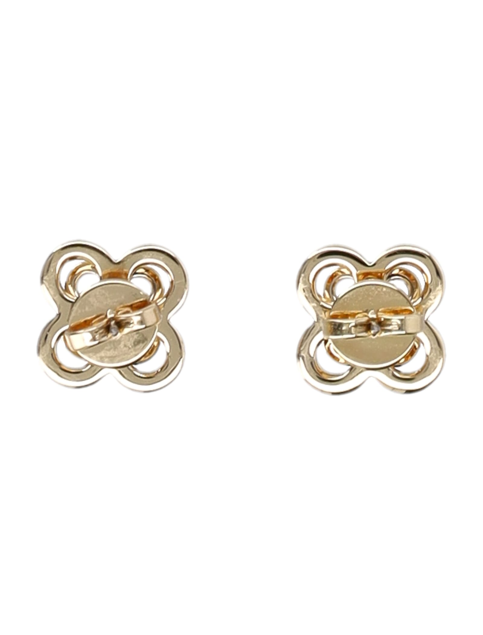 Tory Burch Kira Clover Stacked Stud Earring In Tory Gold