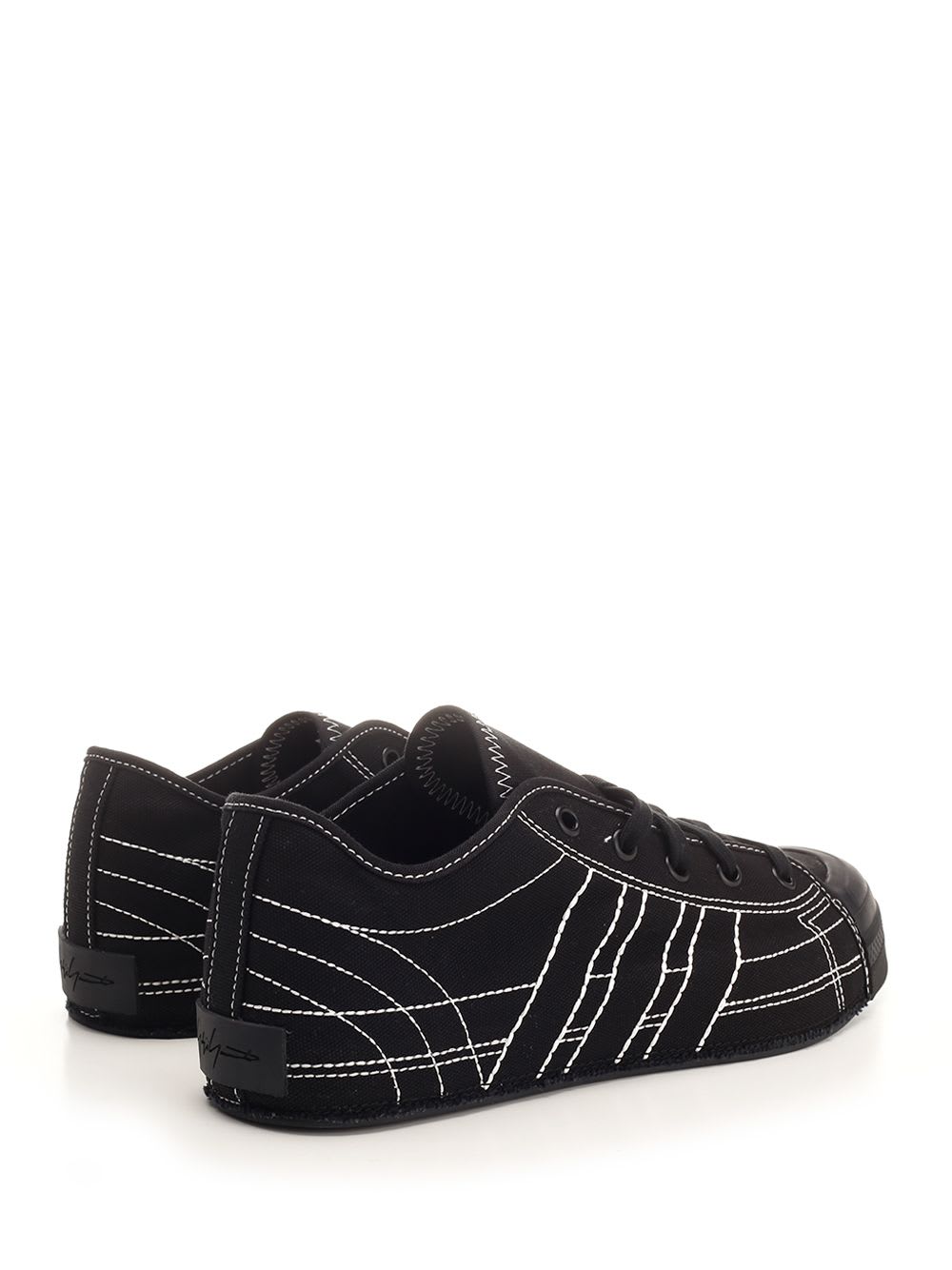 Shop Y-3 Sneakers  Yohji Court Tn Lo In Black