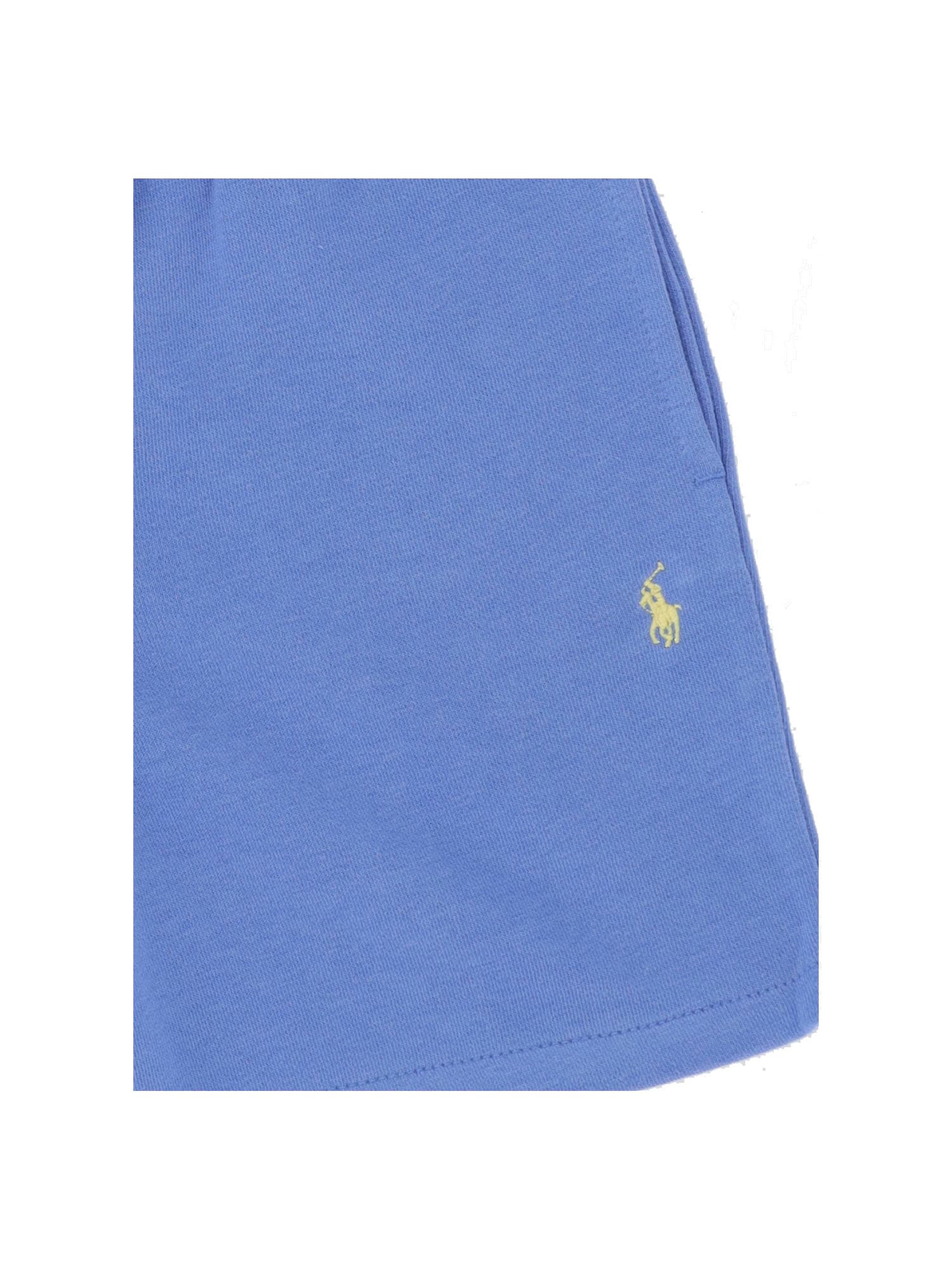 Polo Ralph Lauren Cotton Blend Logo Short Pants In Blue