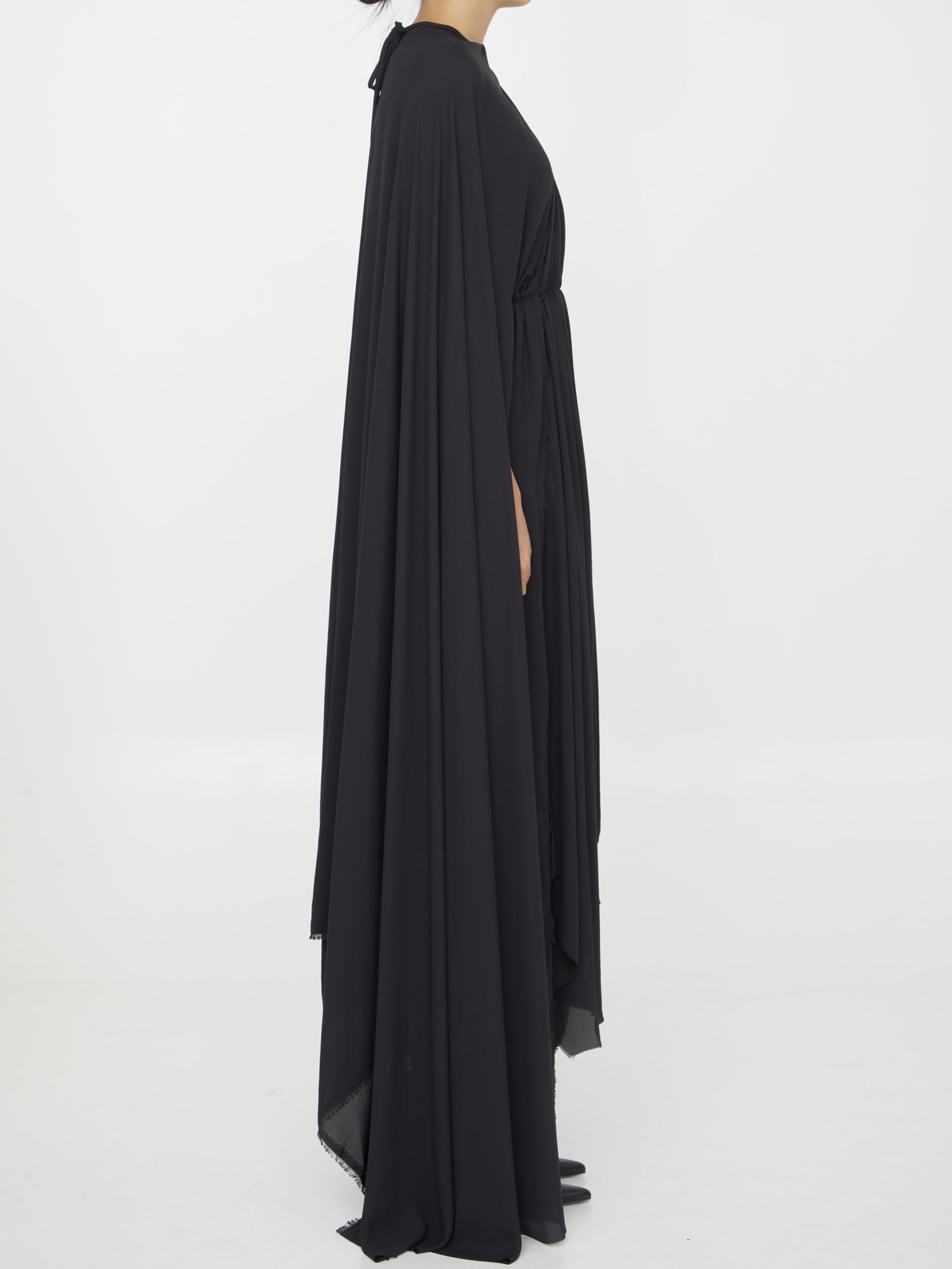 Shop Balenciaga Technical Cr Dress In Black