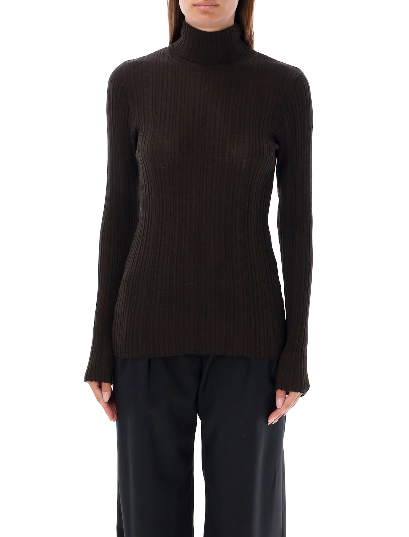 Ribbed Turtle Neck Sweater