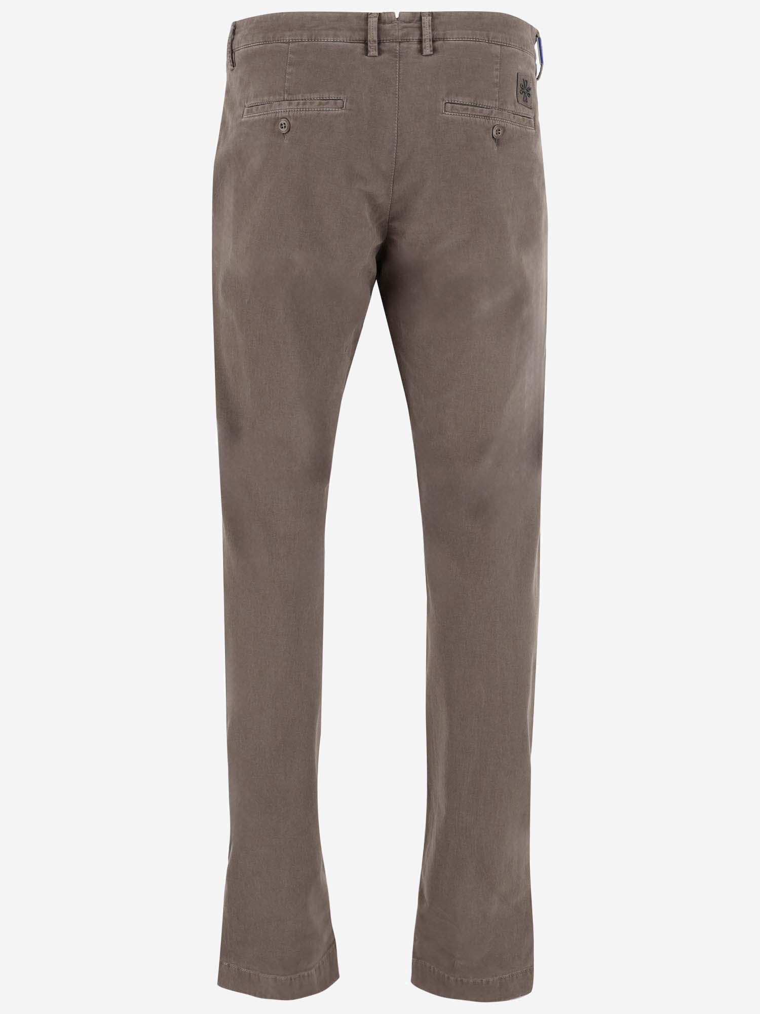 Shop Jacob Cohen Stretch Cotton Pants In Beige