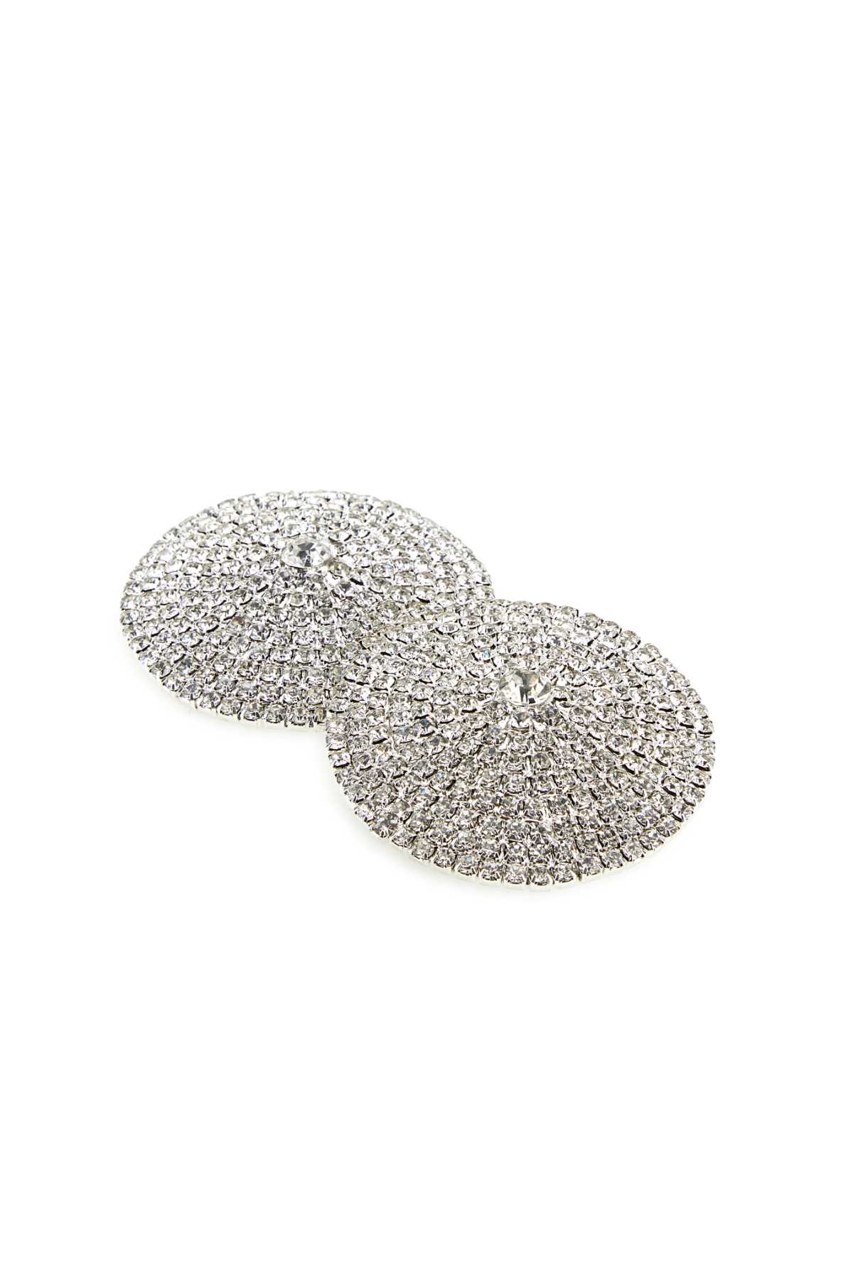 Santa Copri Capezzoli In Cristalli Argento Donna In Silver