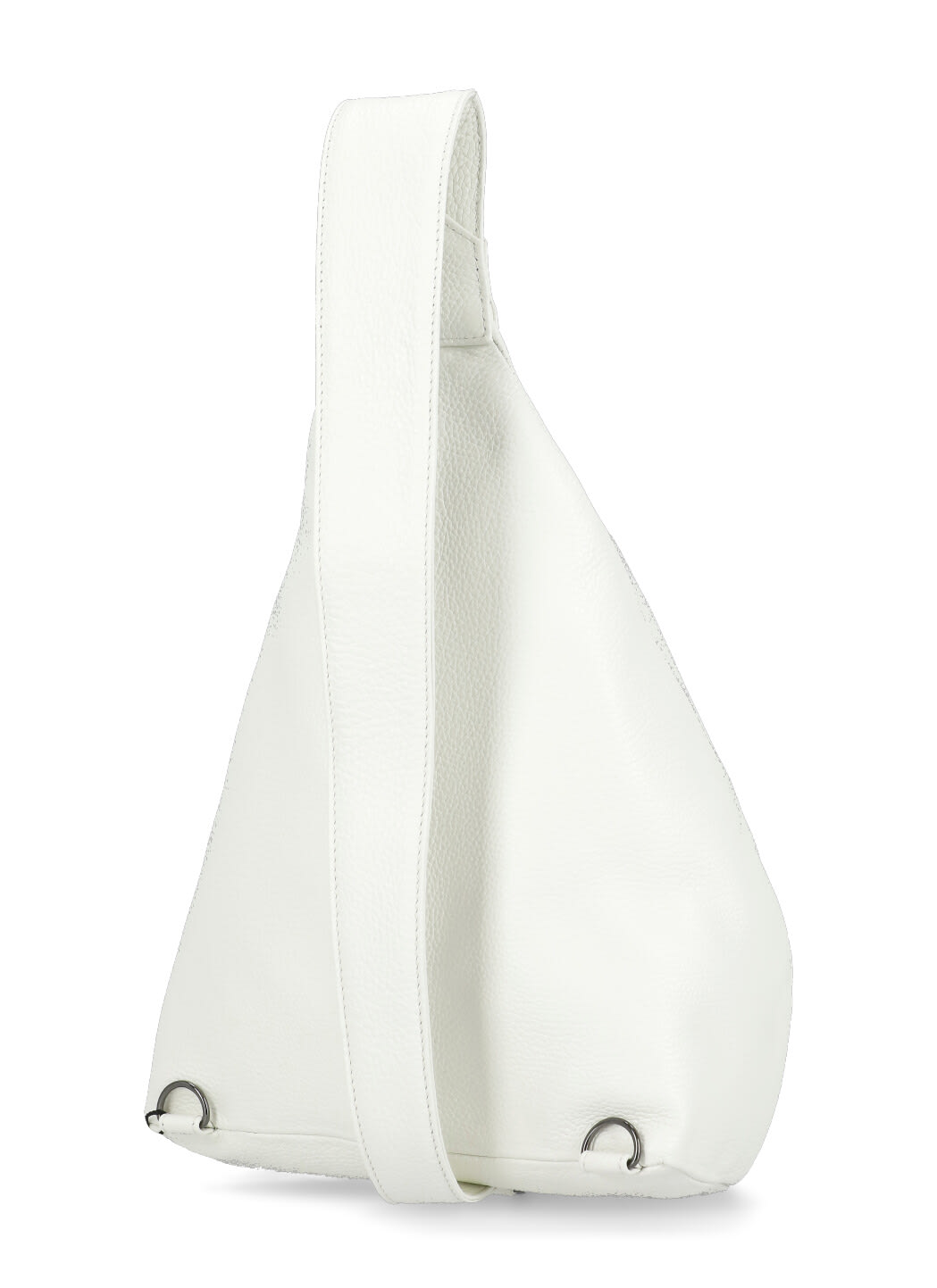 Shop Discord Yohji Yamamoto Leather Shoulder Bag In White