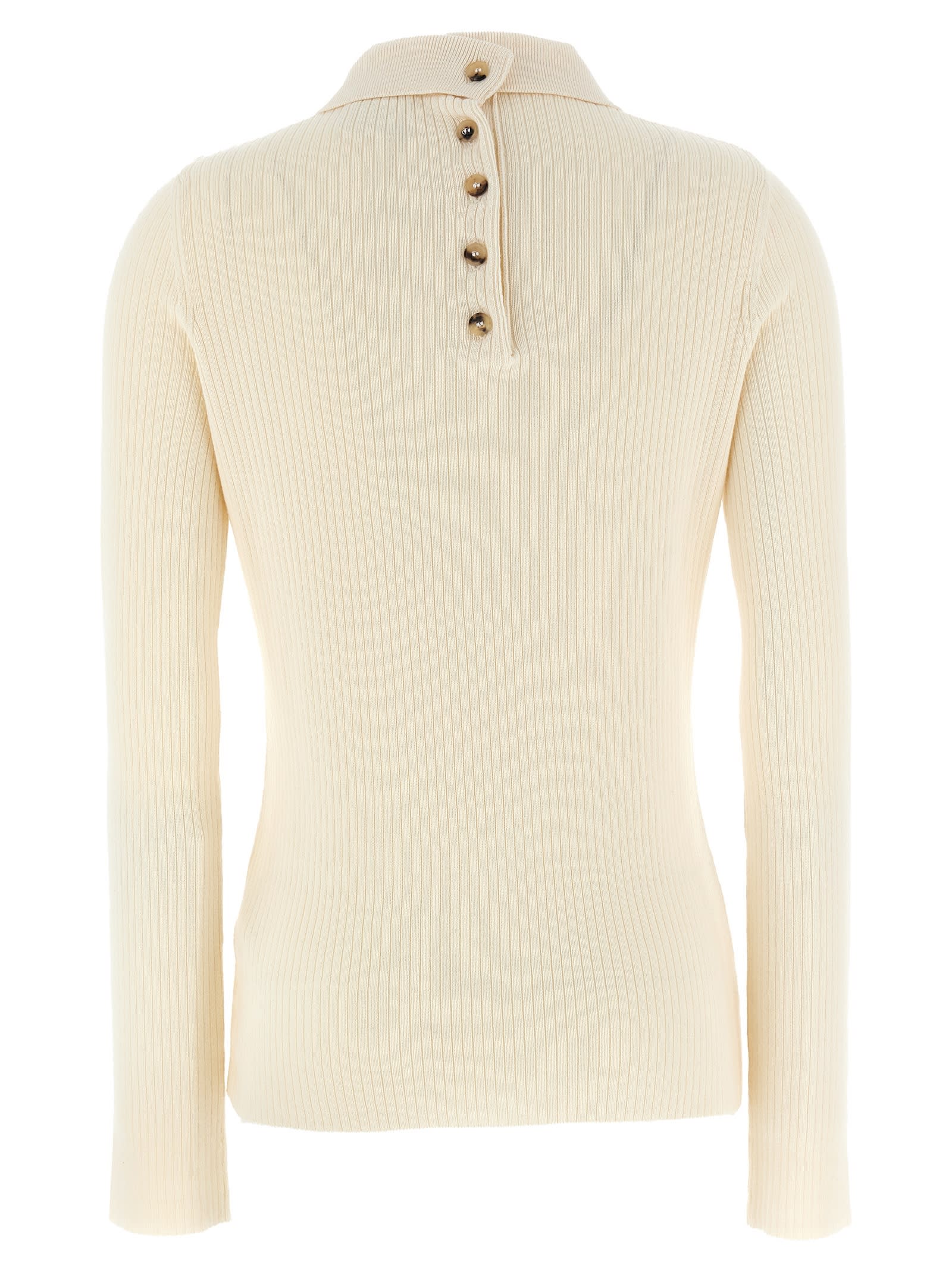 Shop Courrèges Multi-buttons Sweater In White