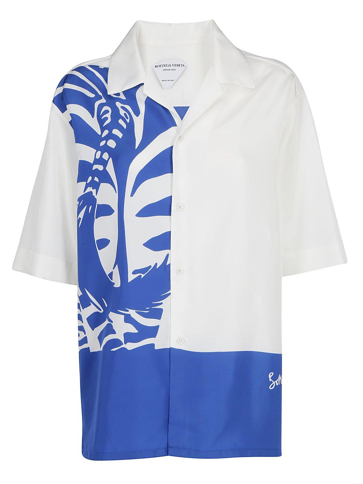 Bottega Veneta Zebra Short-sleeve Shirt In 8826