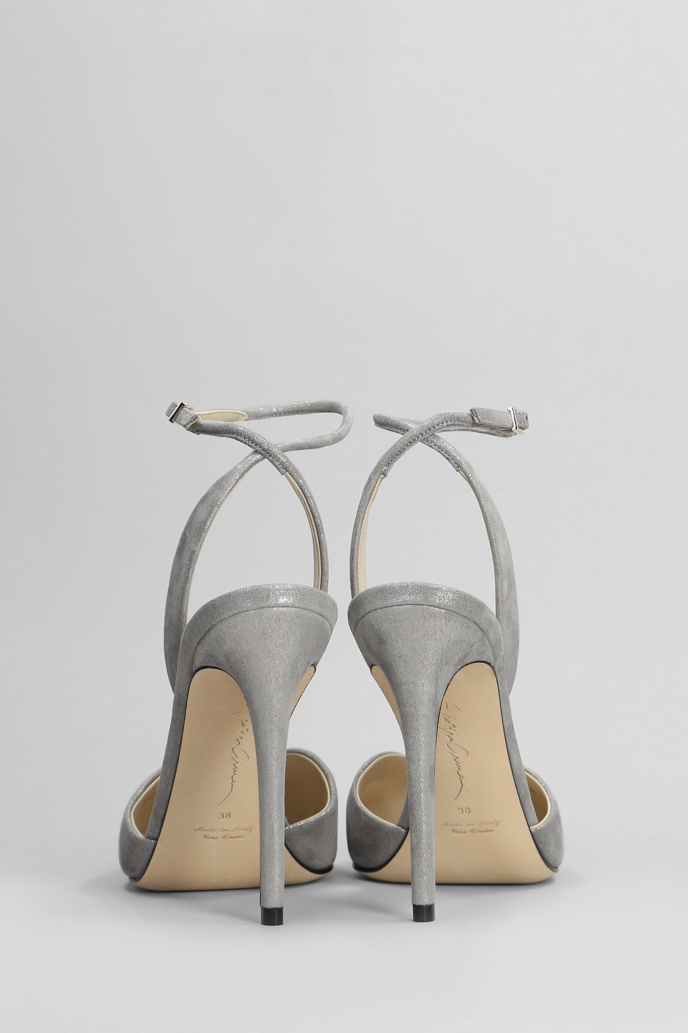 GIORGIO ARMANI PUMPS IN GREY SUEDE