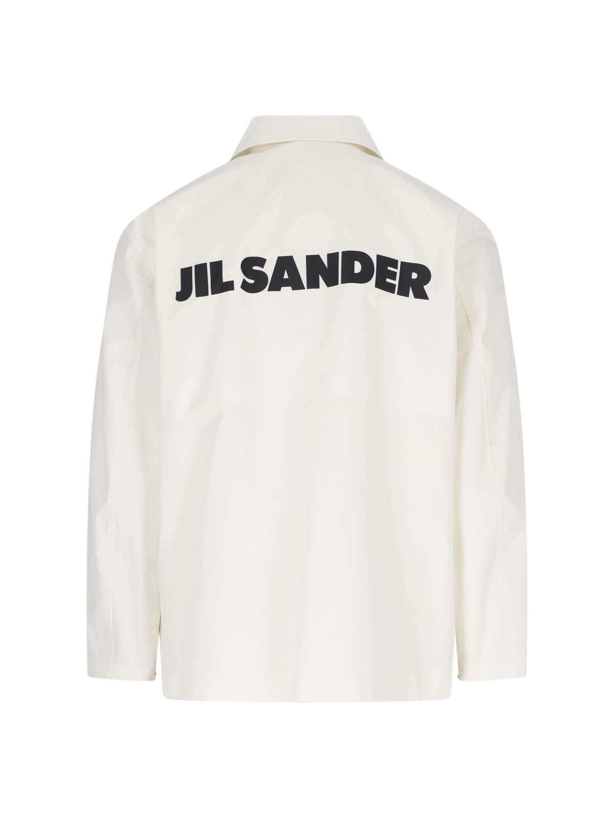 Shop Jil Sander Back Logo Jacket In White