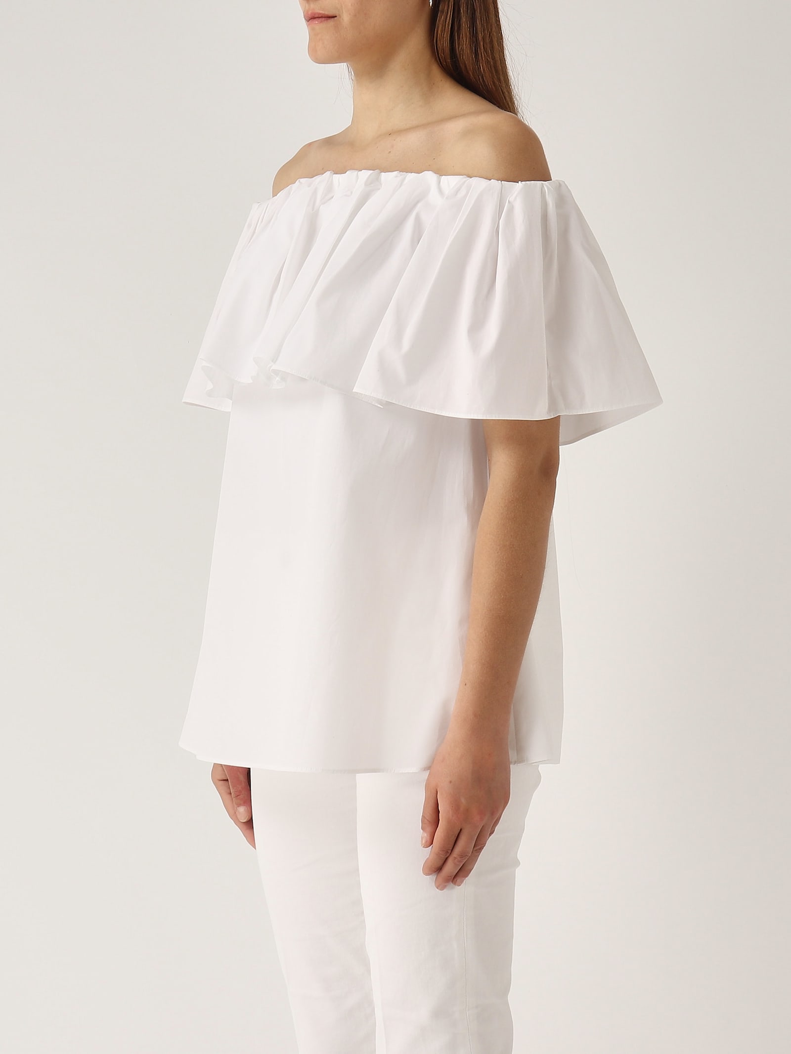 Max Mara Peccati Blouse In Bianco