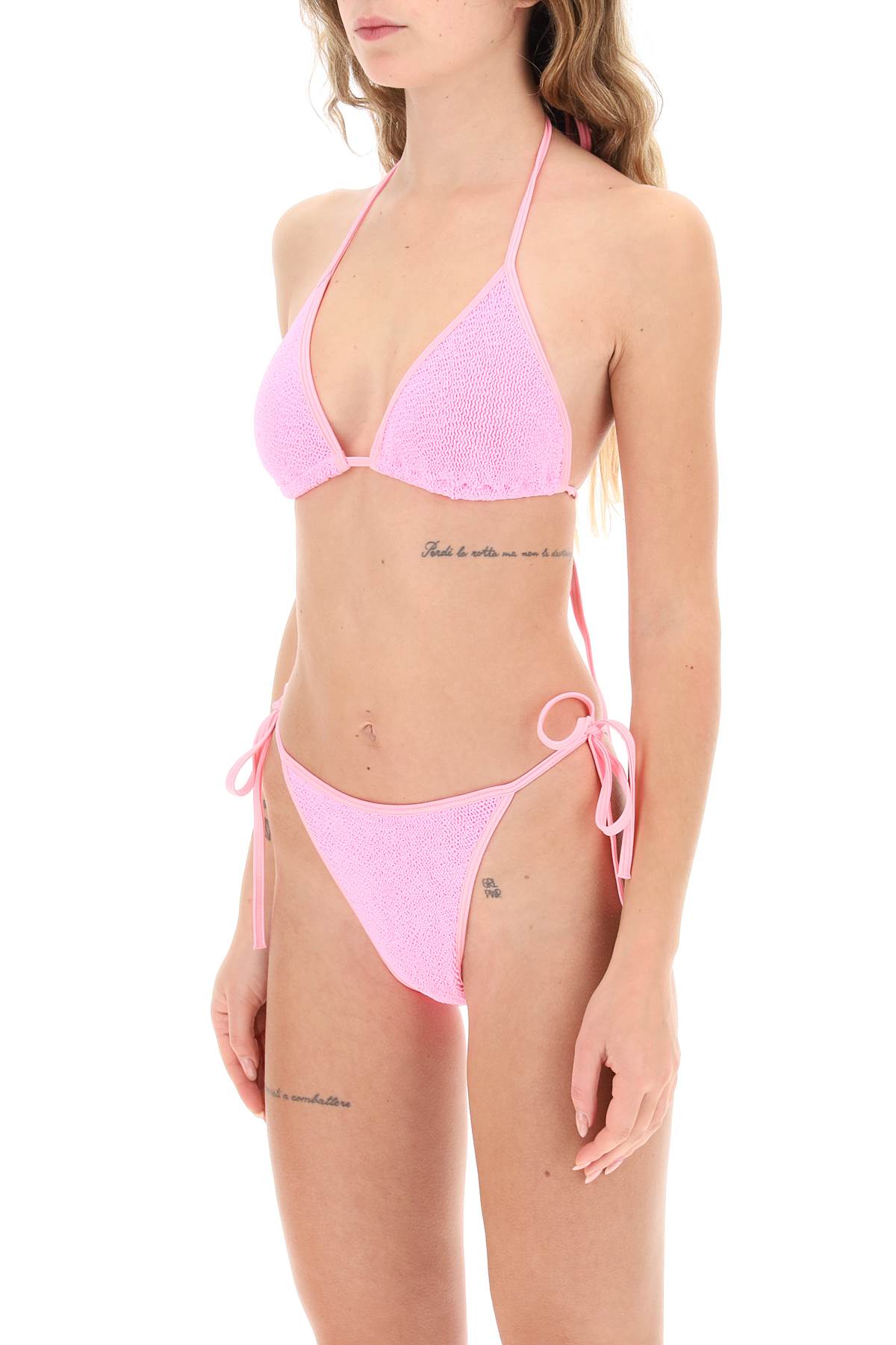 Shop Hunza G Gina Bikini Set In Bubblegum (pink)
