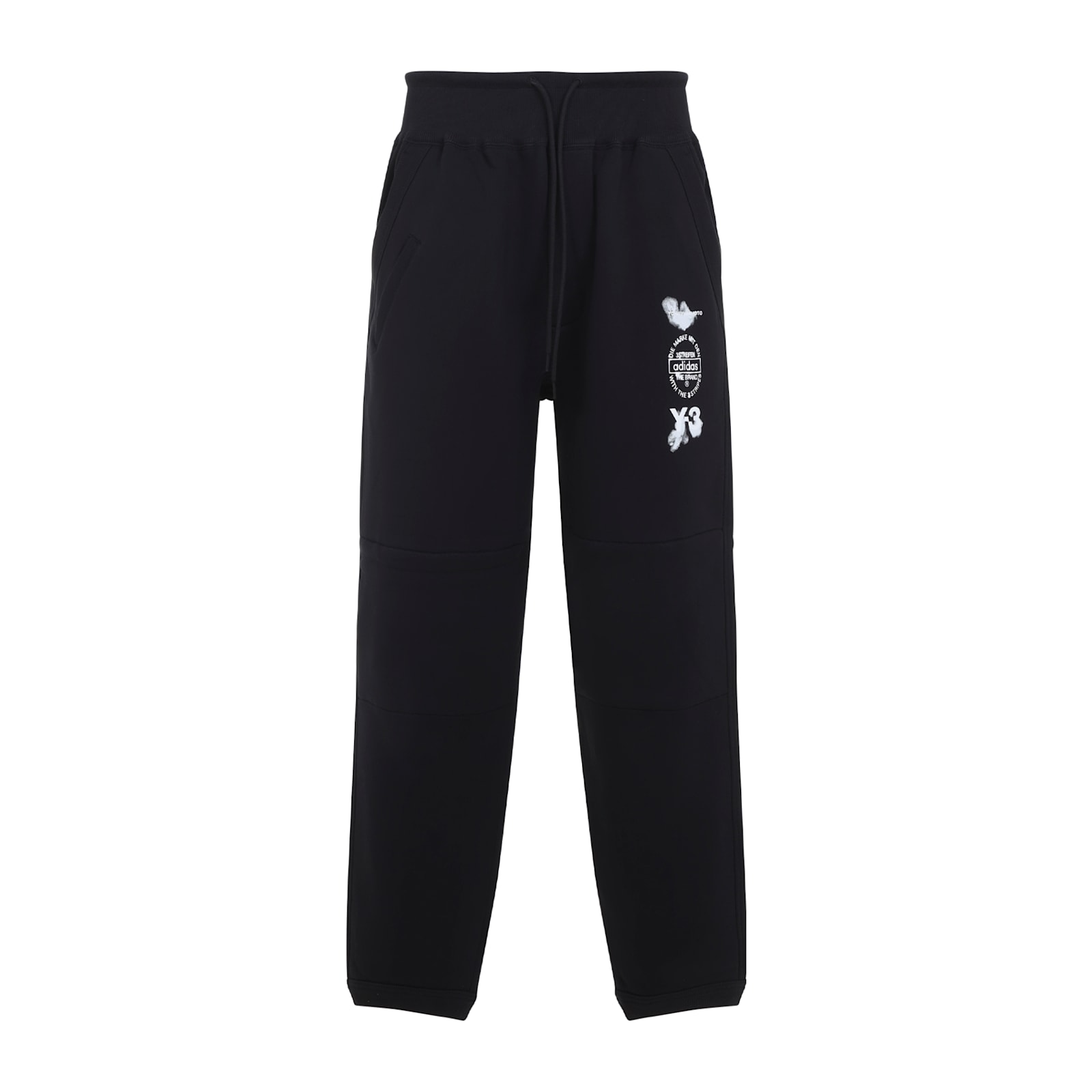 Y-3 Cuffed Track Pants Elastic Waistband In Black