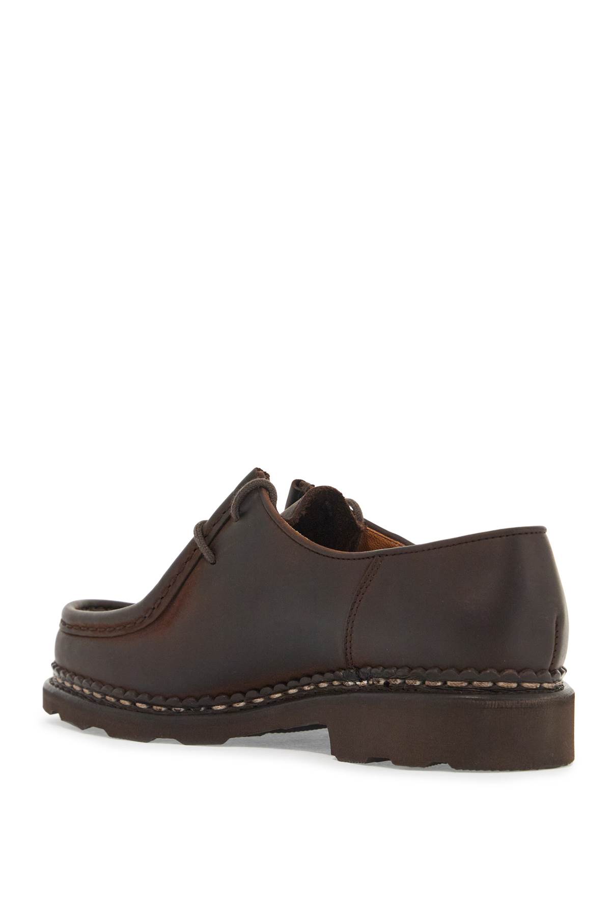 Shop Paraboot Leather Michael Derby Shoe In Togo Gringo Tg (brown)