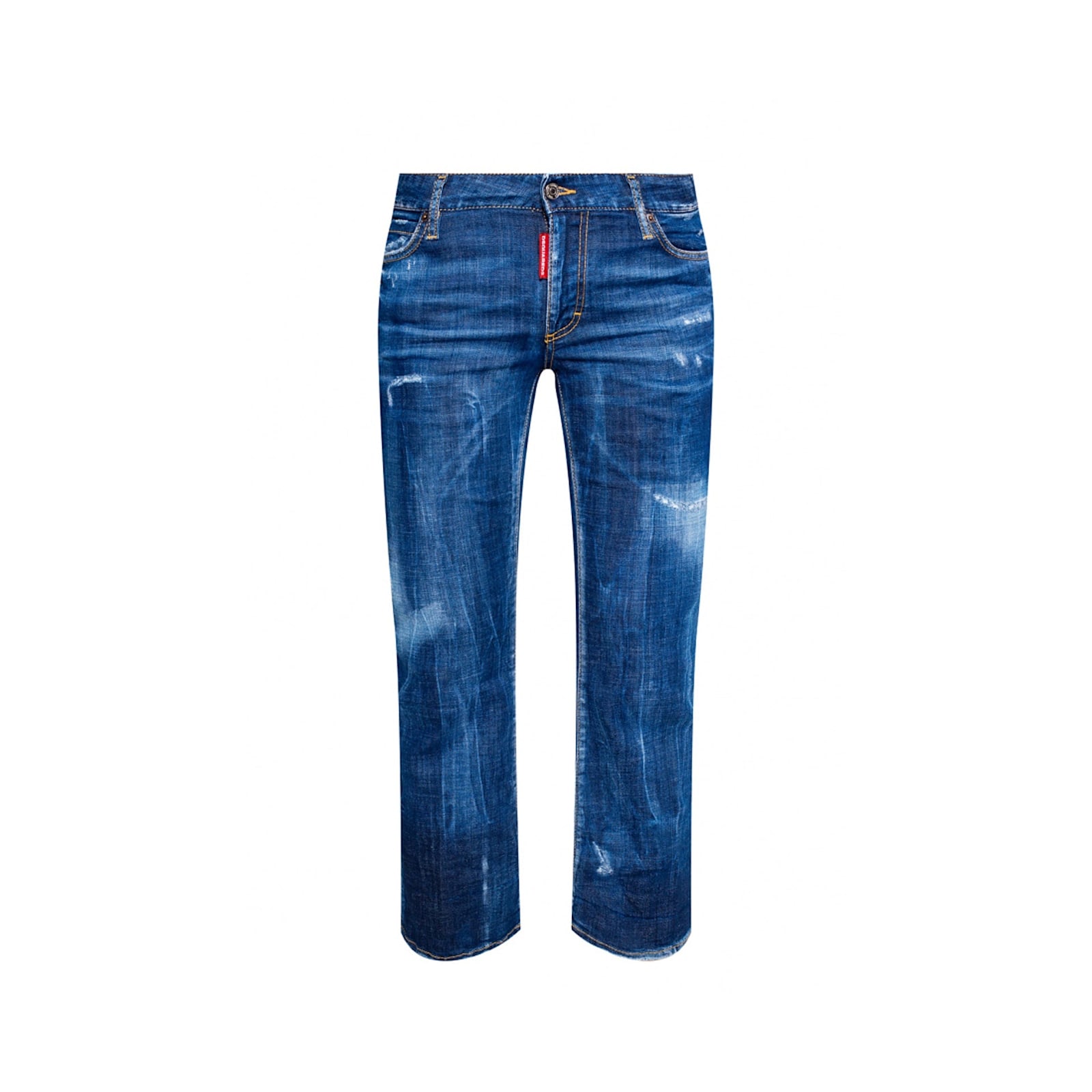 Shop Dsquared2 Cotton Denim Jeans In Blue