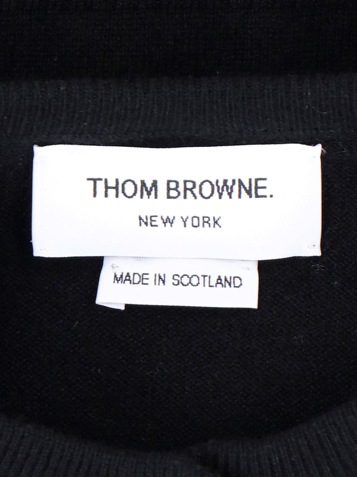 Shop Thom Browne Cashmere Cardigan In Black