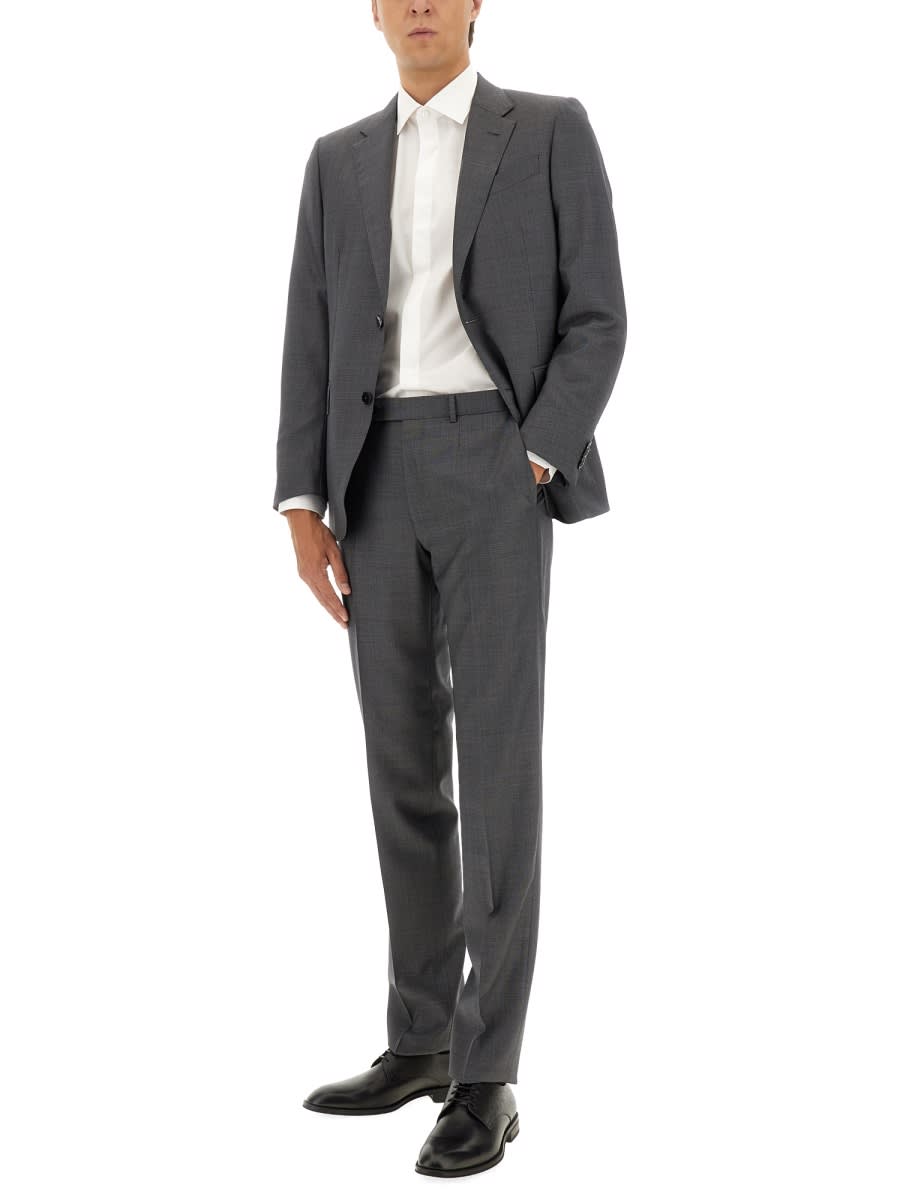 Zegna Wool Dress In Gray