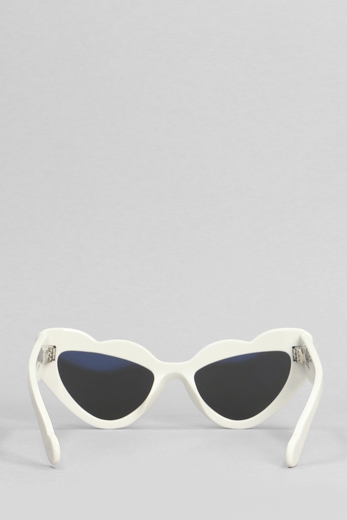 Fiorucci Heart-shaped Acetate Sunglasses In White