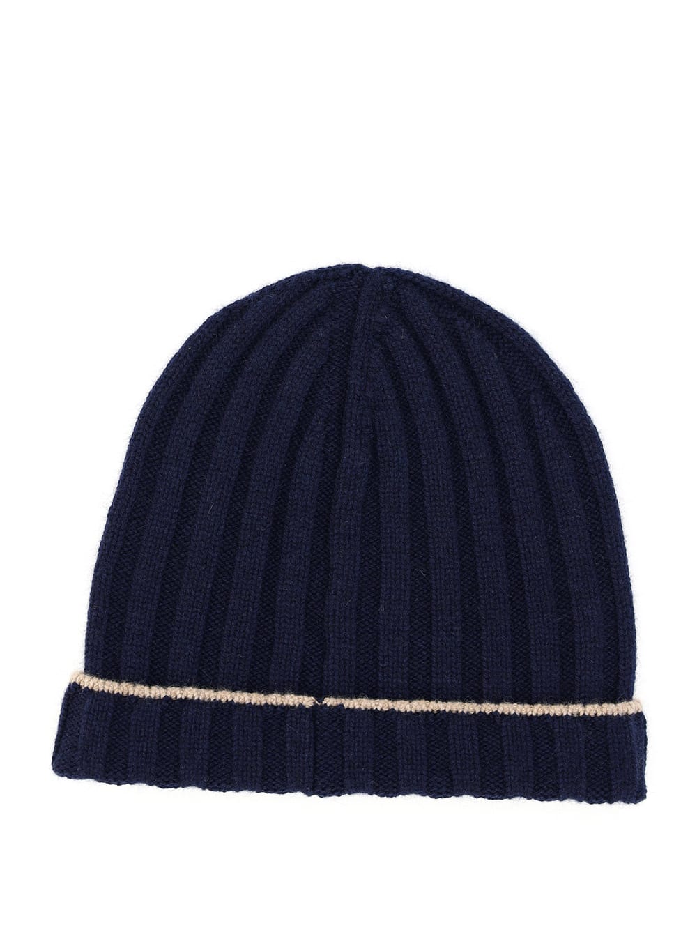 Shop Brunello Cucinelli Beanie Hat In Navy