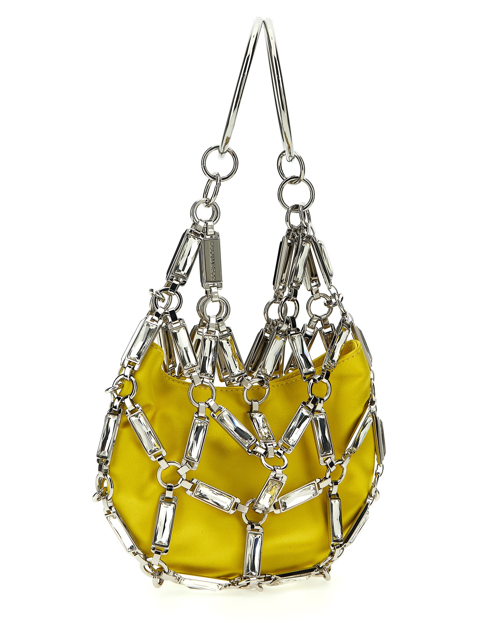 Shop Dsquared2 Cage Handbag In Yellow