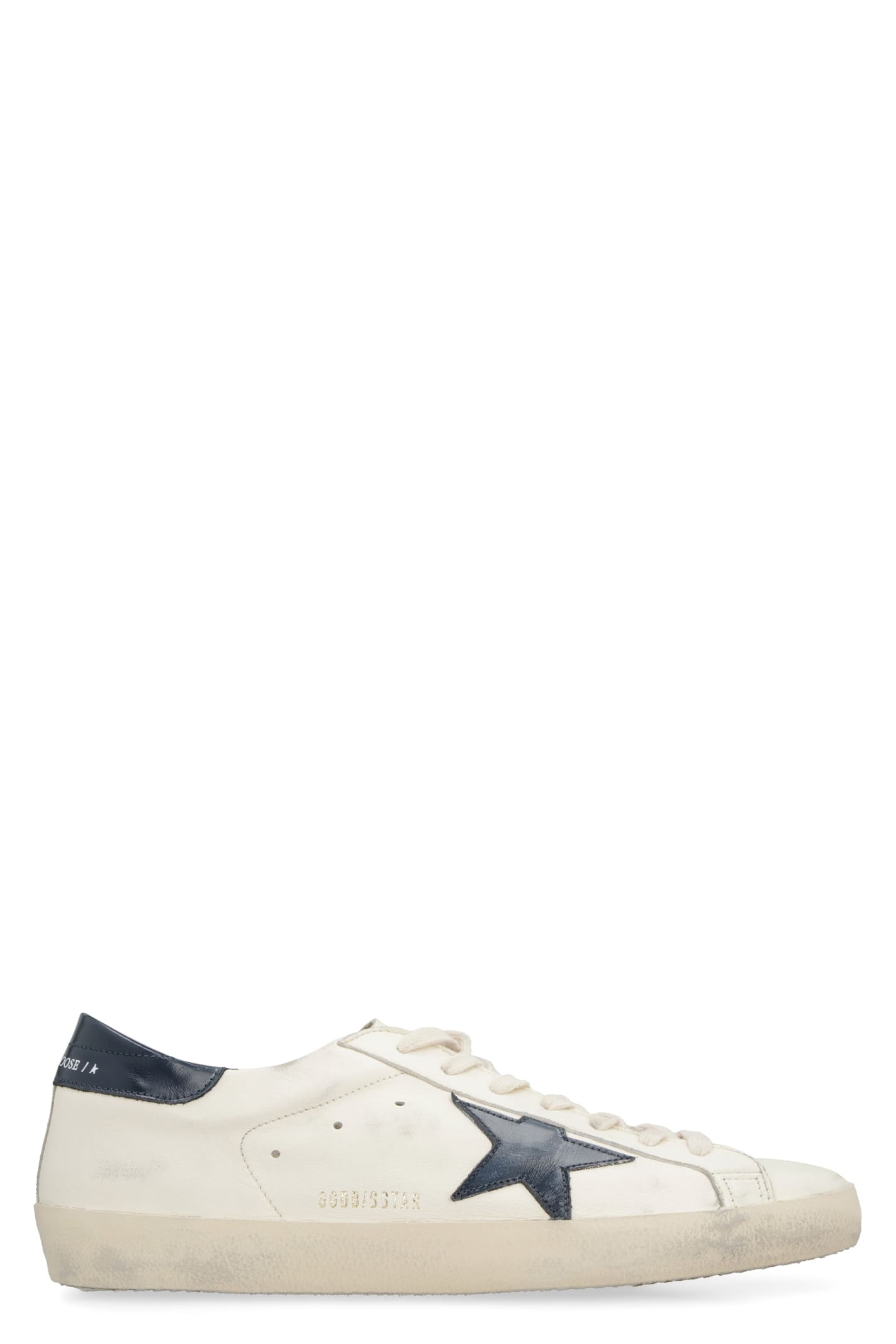 GOLDEN GOOSE SUPER-STAR LEATHER LOW-TOP SNEAKERS