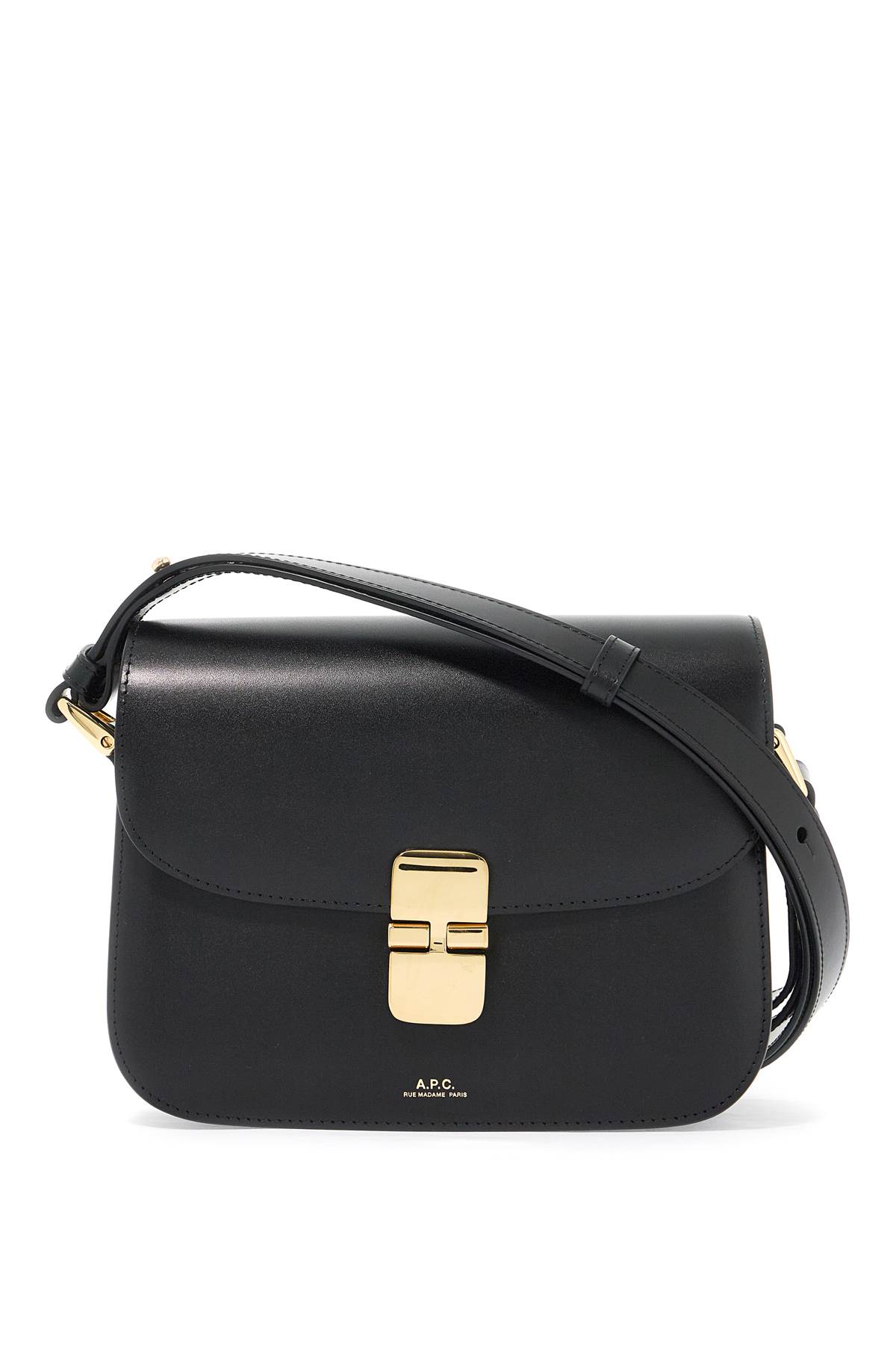 Shop Apc Grace Small Shoulder Bag In Noir (black)