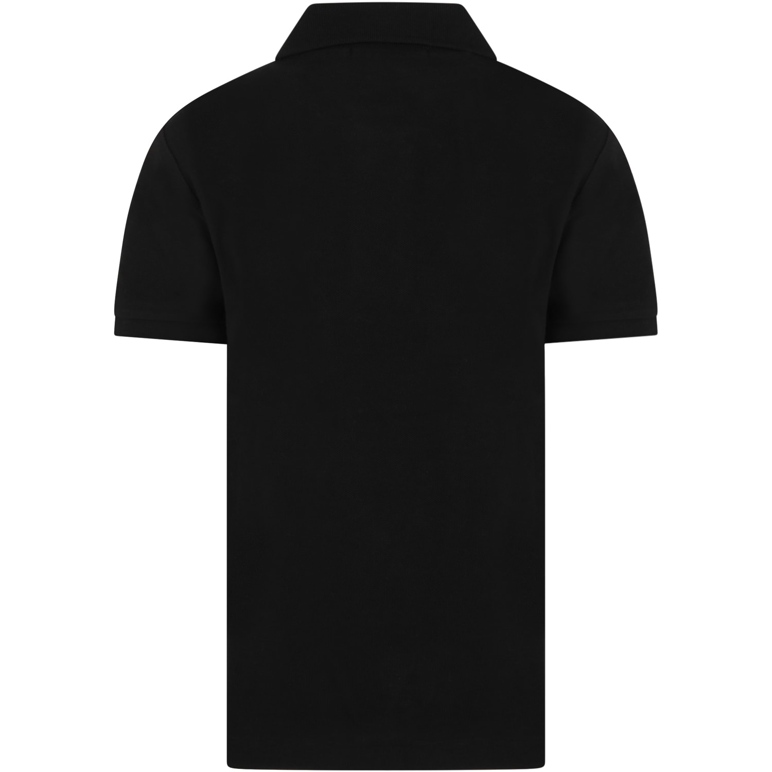Shop Ralph Lauren Black Polo Shirt For Boy With Pony Logo
