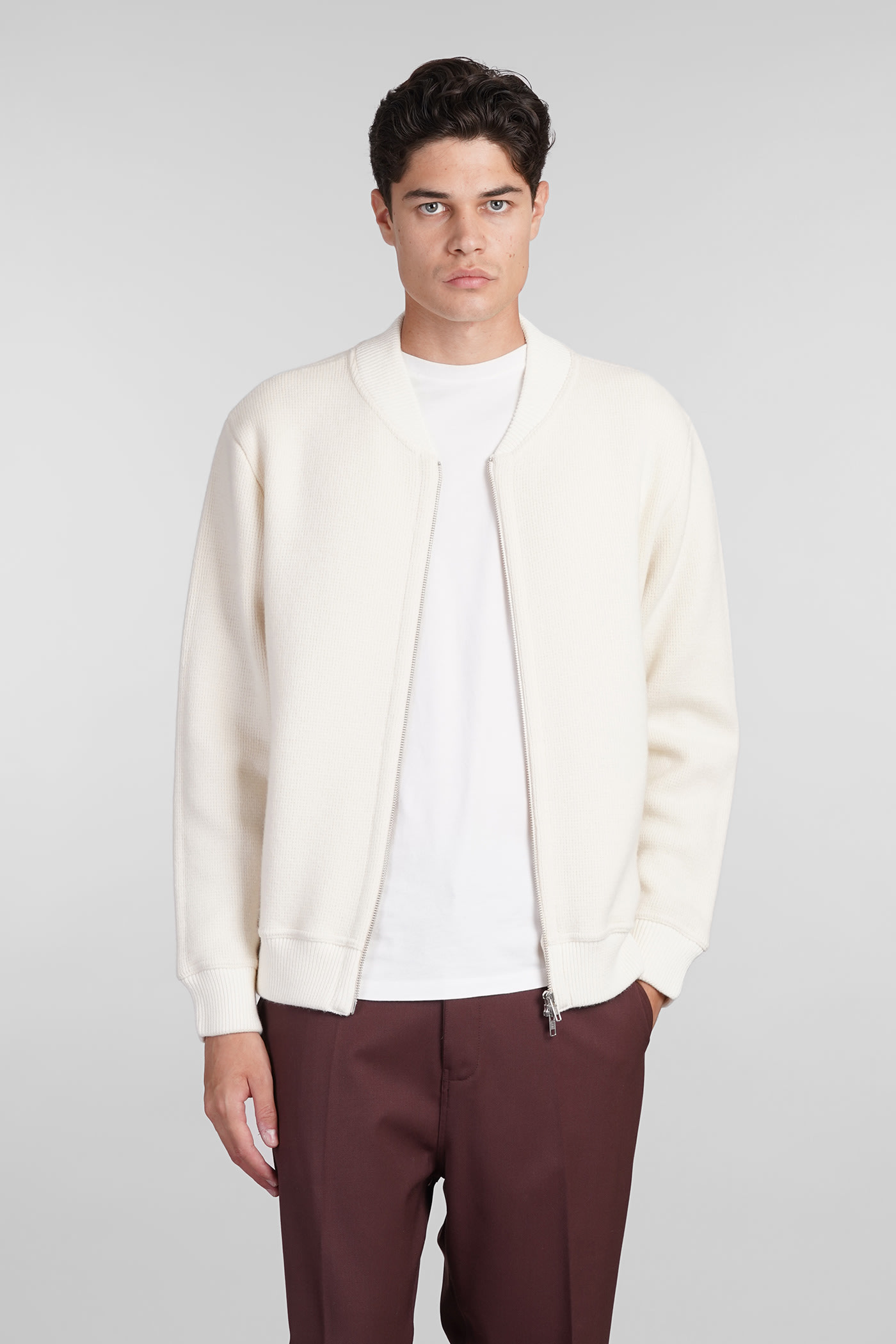 Knitwear In Beige Wool