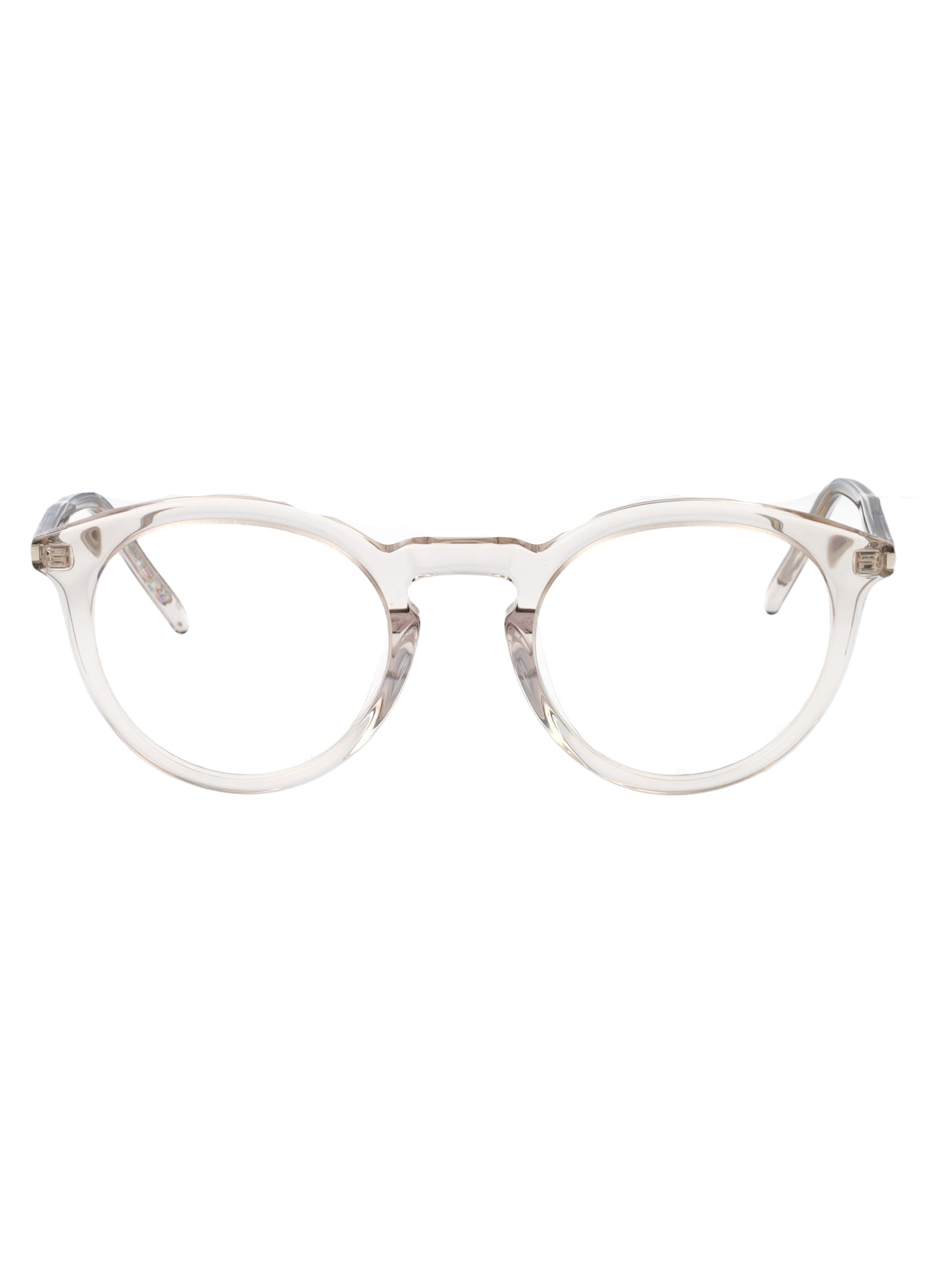 Saint Laurent Beige-beige-transparent Recycled Acetate Glasses