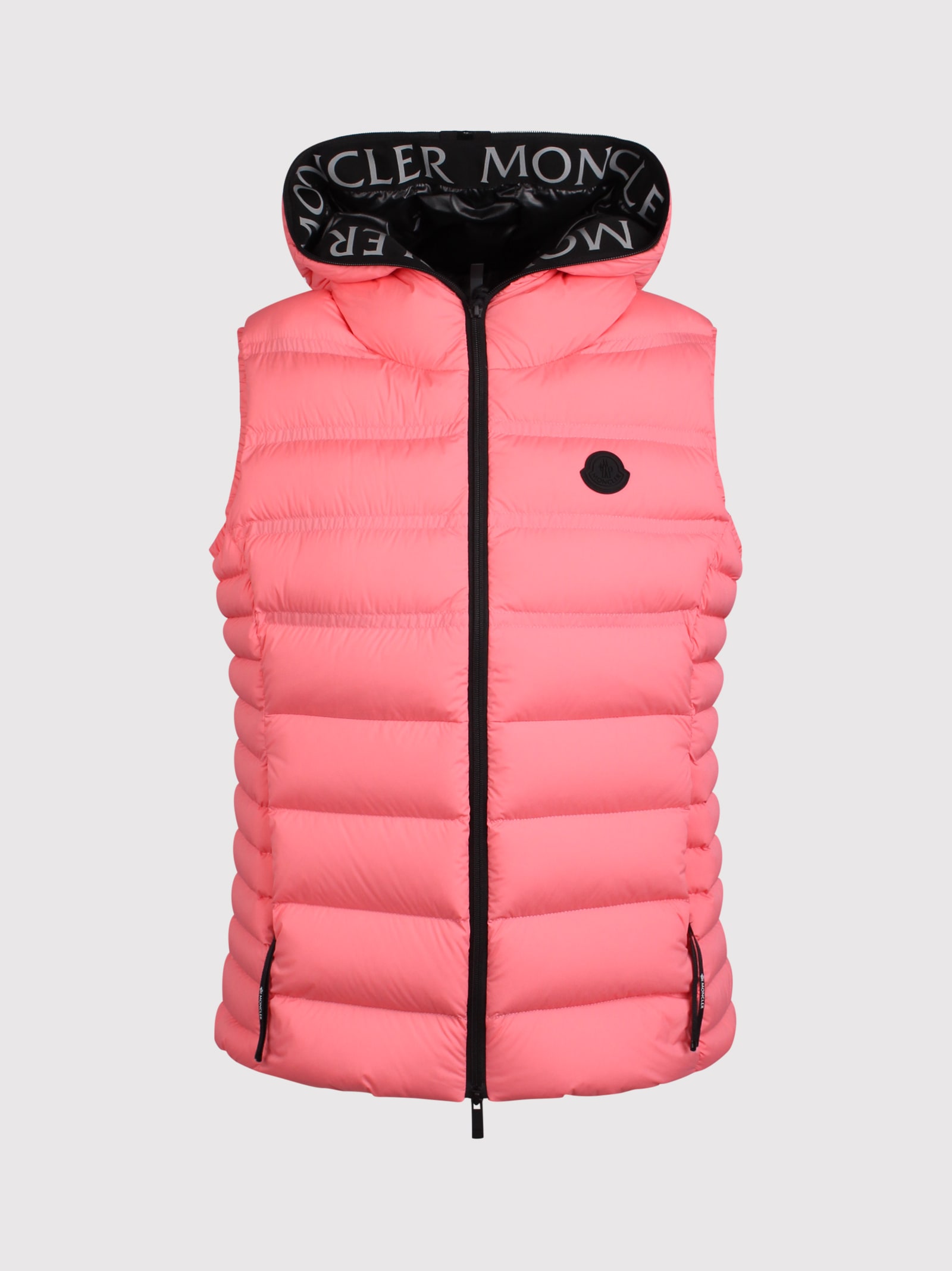 Moncler Aliterse Padded Vest In Pink