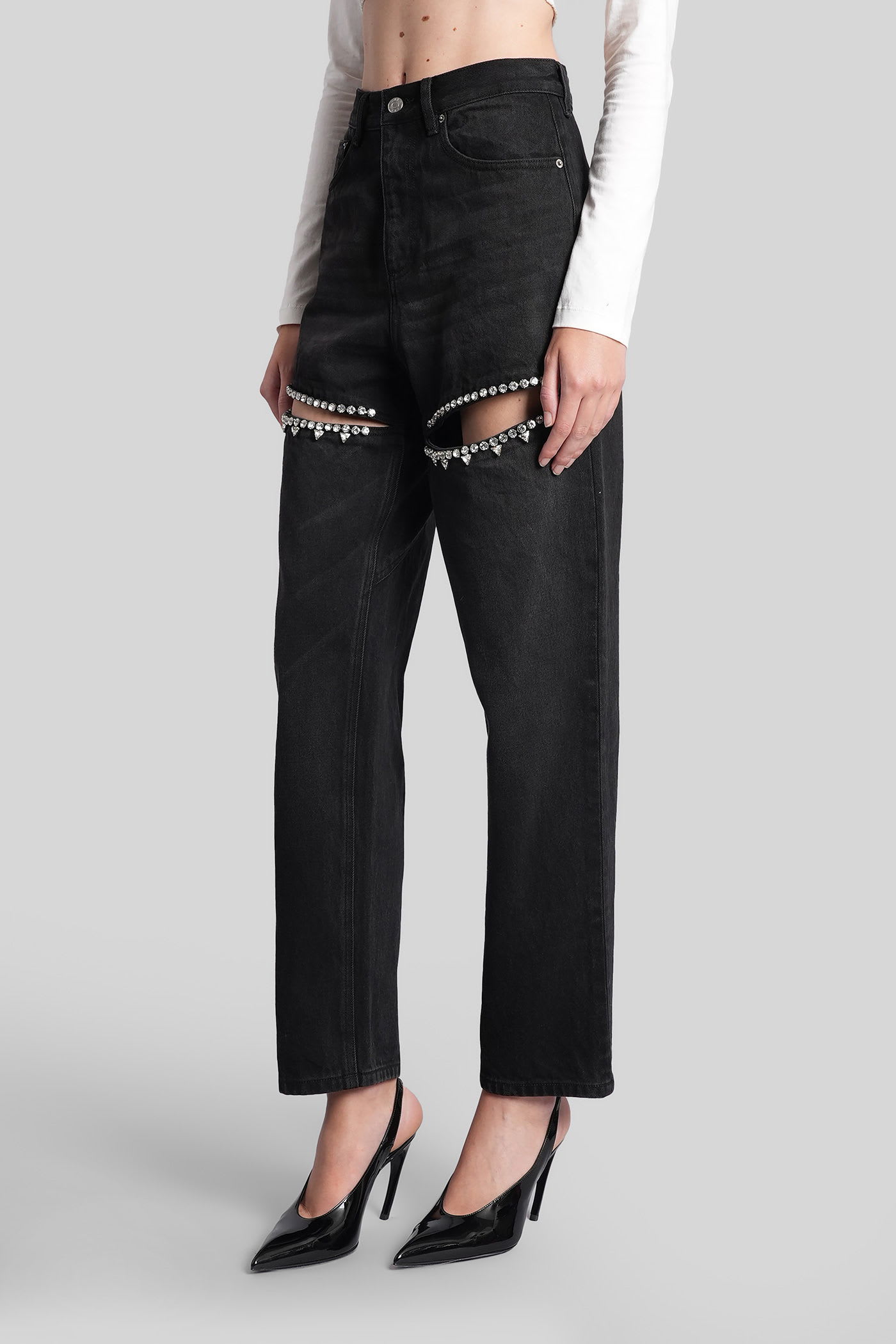 Area Jeans In Black Denim In Black