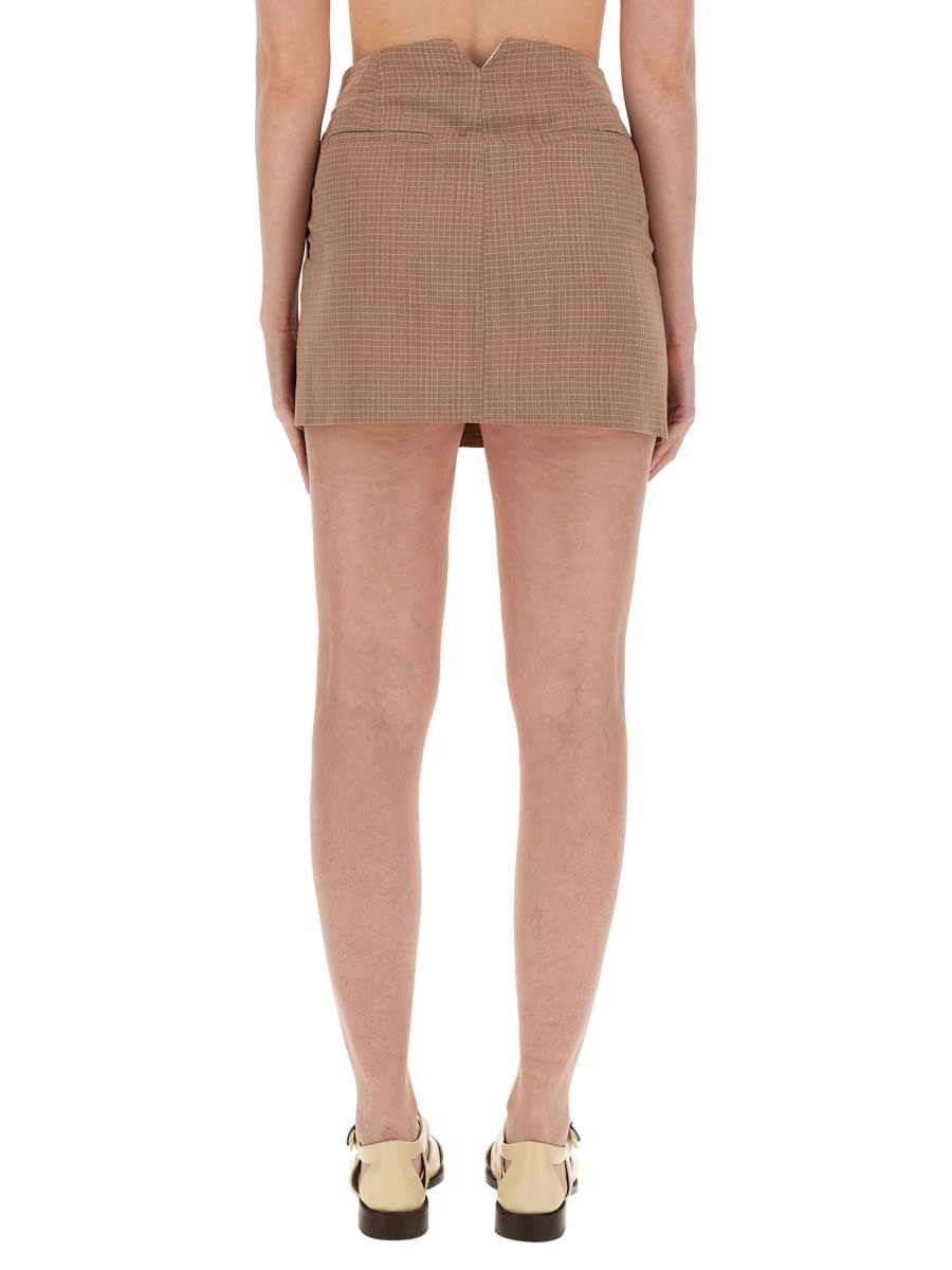 Shop Alysi Mini Skirt In Brown