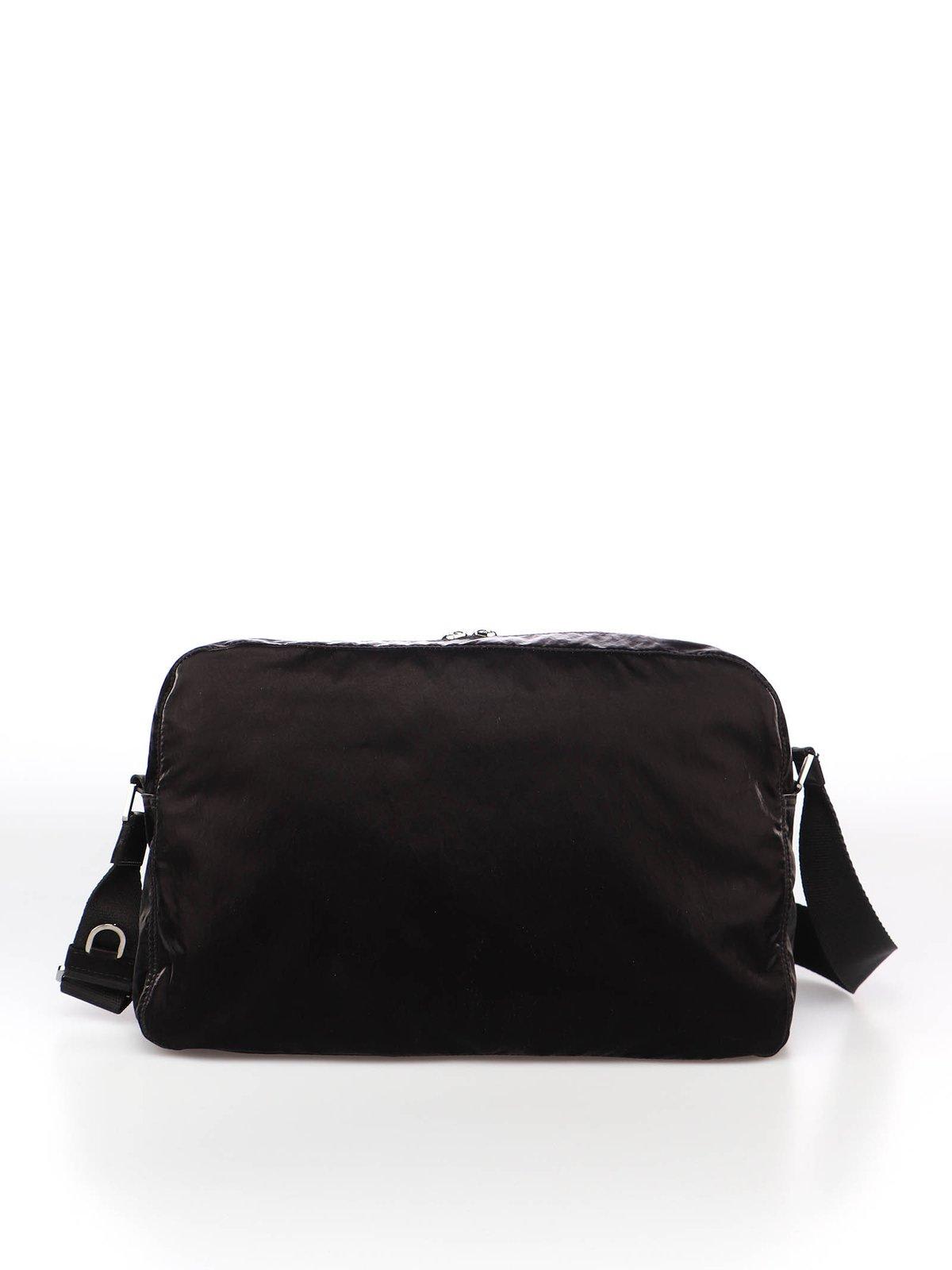 Shop Dolce & Gabbana Logo Plaque Shoulder Bag In Black