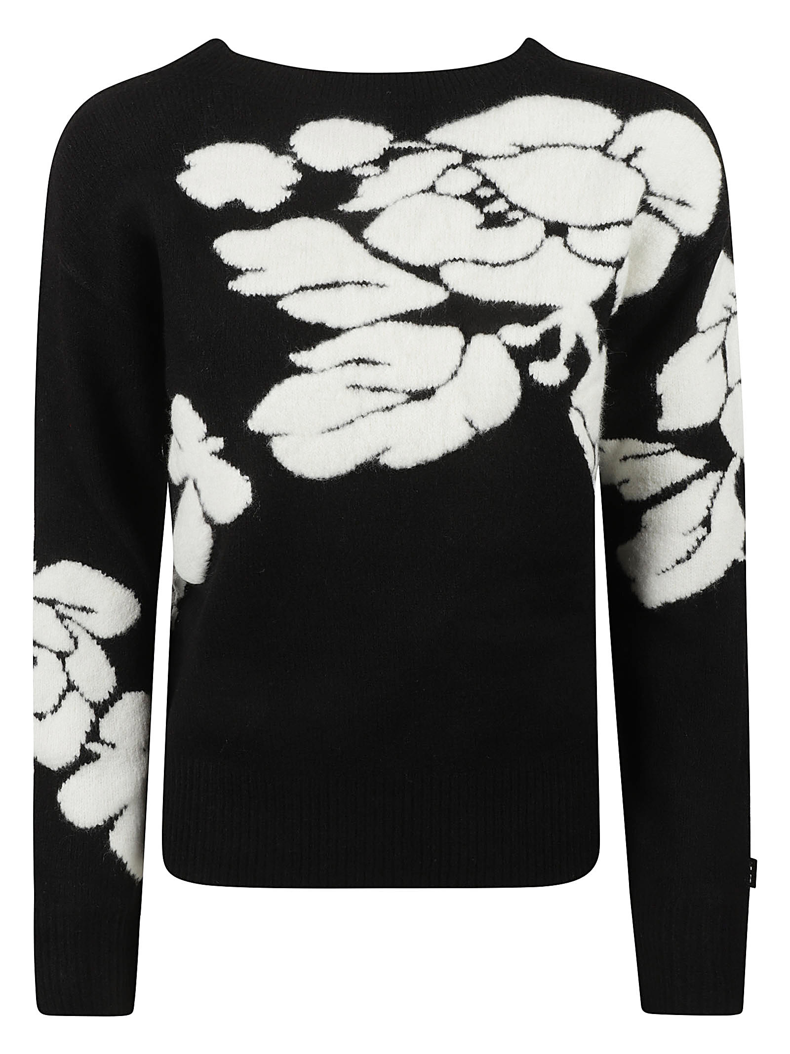 Floral V-neck Sweater