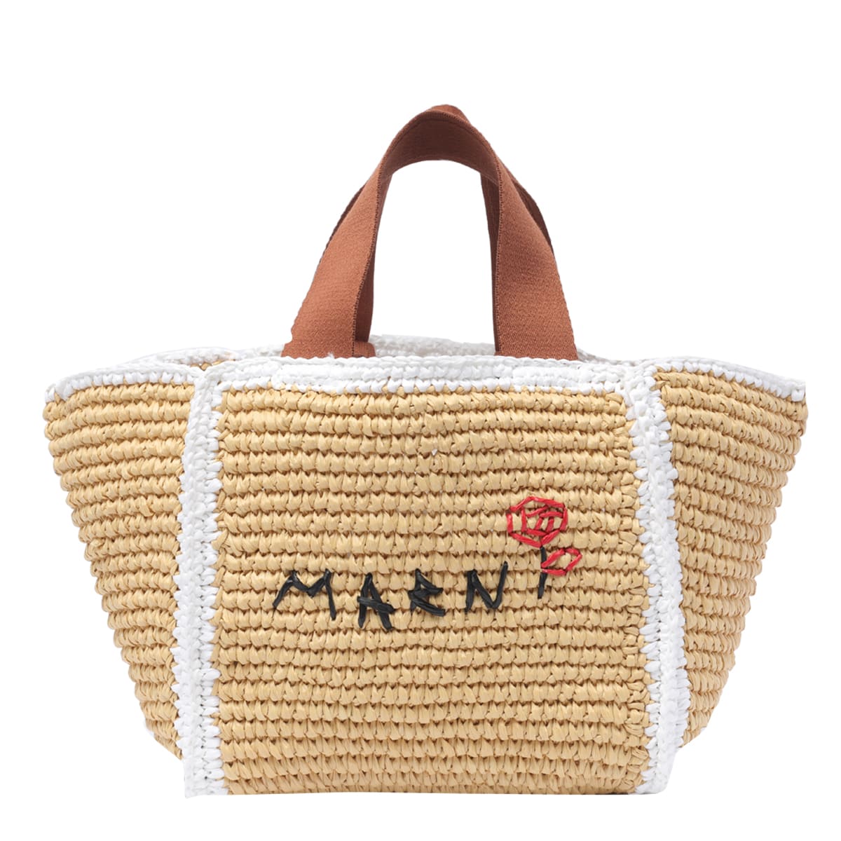 Shop Marni Small Sillo Shopping Bag In Beige