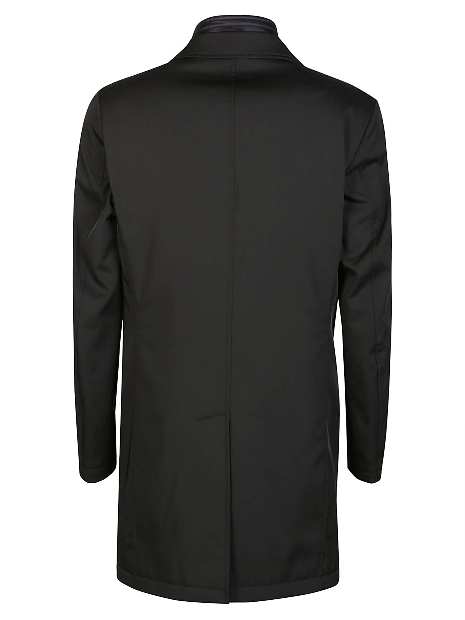 Shop Fay Stretch Double Coat In Black
