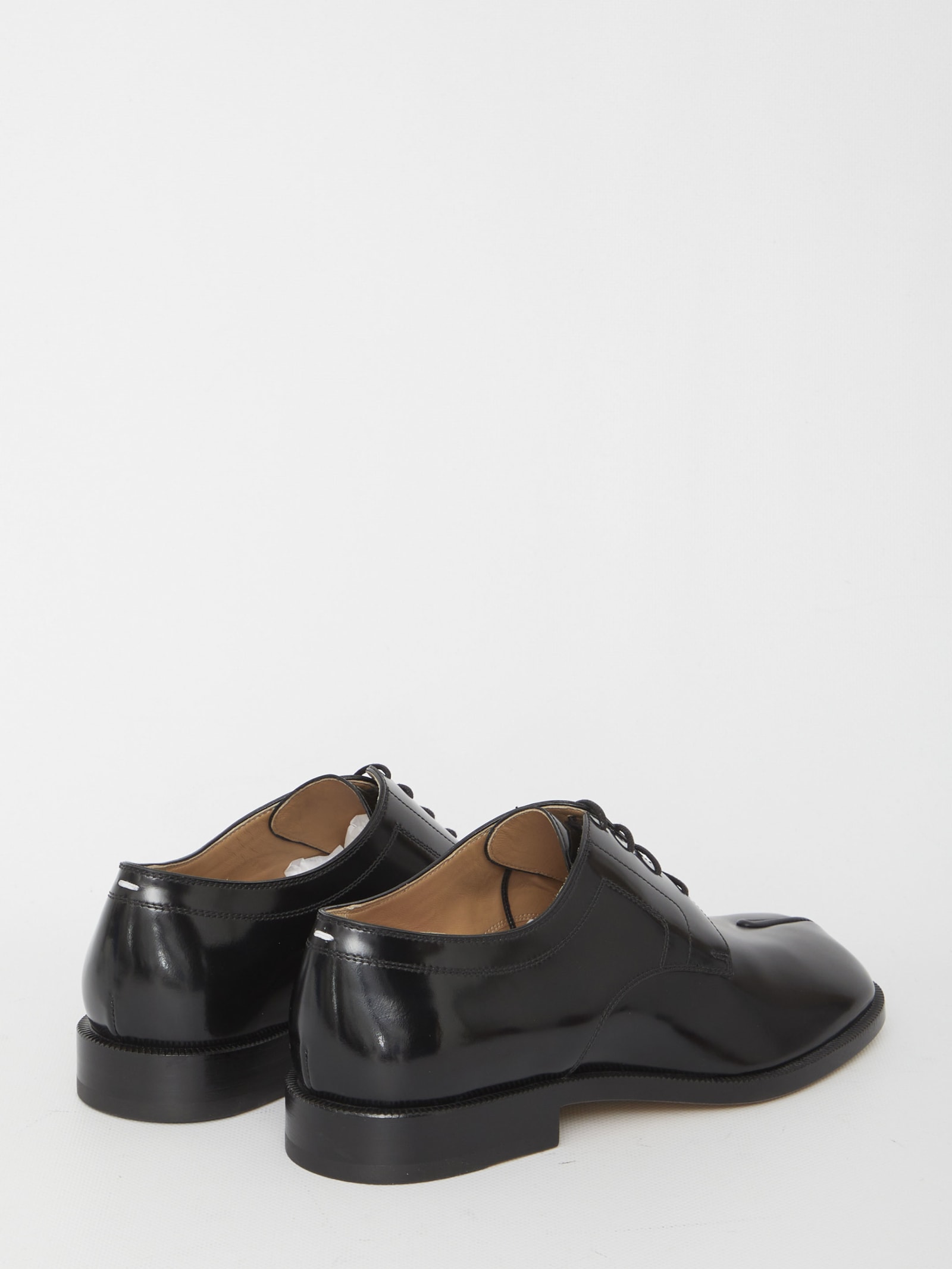 Shop Maison Margiela Tabi Derby Shoes In Black