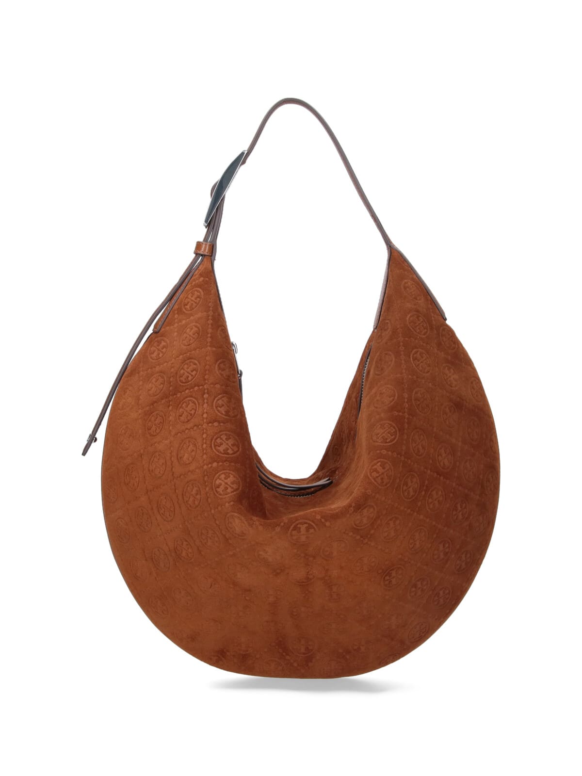 Tory Burch Medium Shoulder Bag Balloon T Monogram In Brown