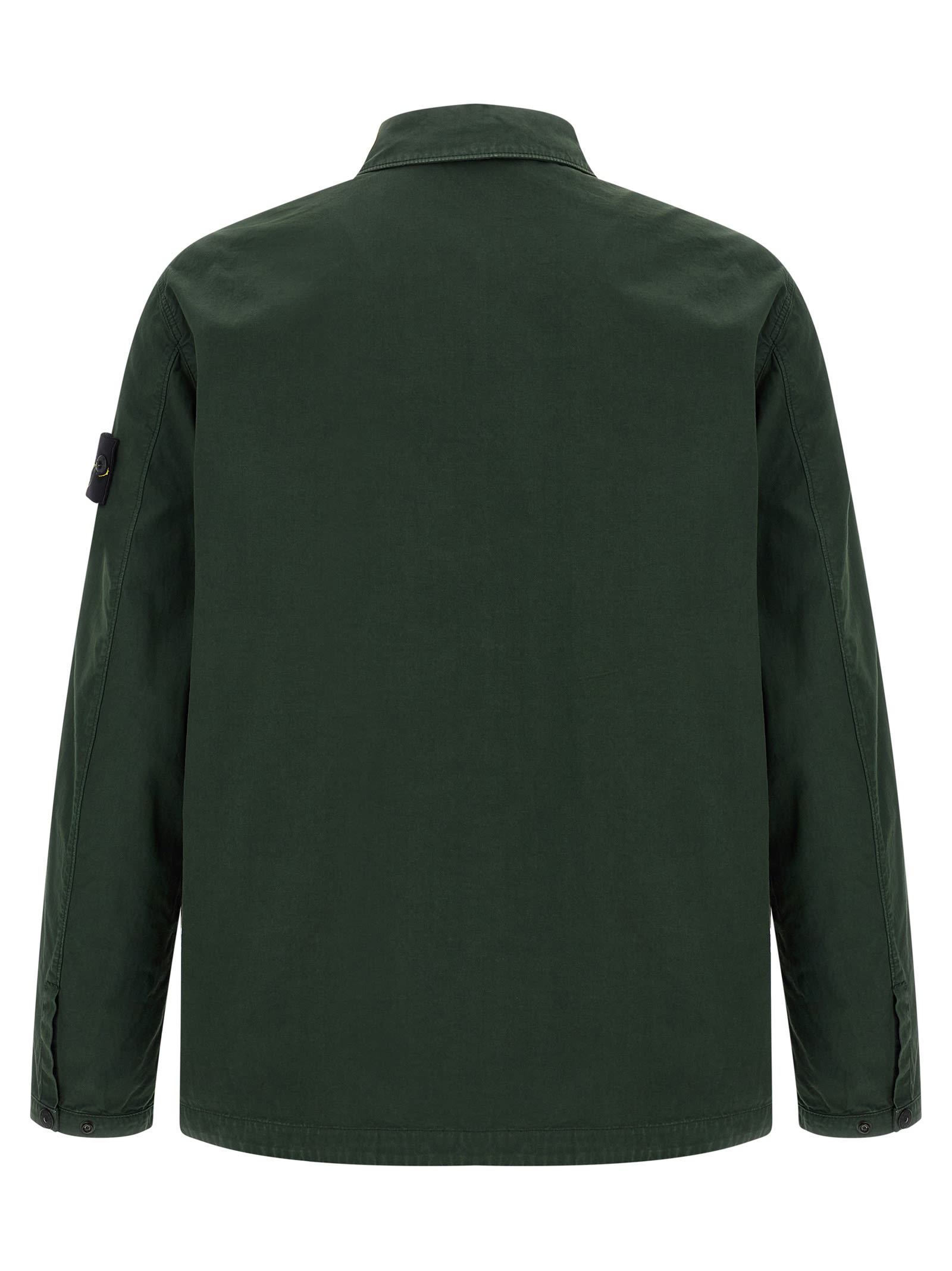 Stone Island Jacket With Compass Application In Multi