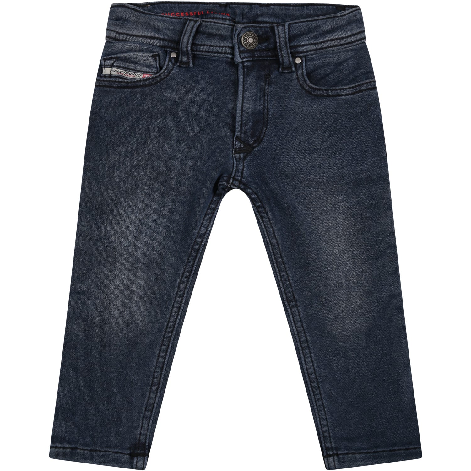 upassende skrot stemme Diesel Babies' Blue Jeans For Boy With Logo In Denim | ModeSens