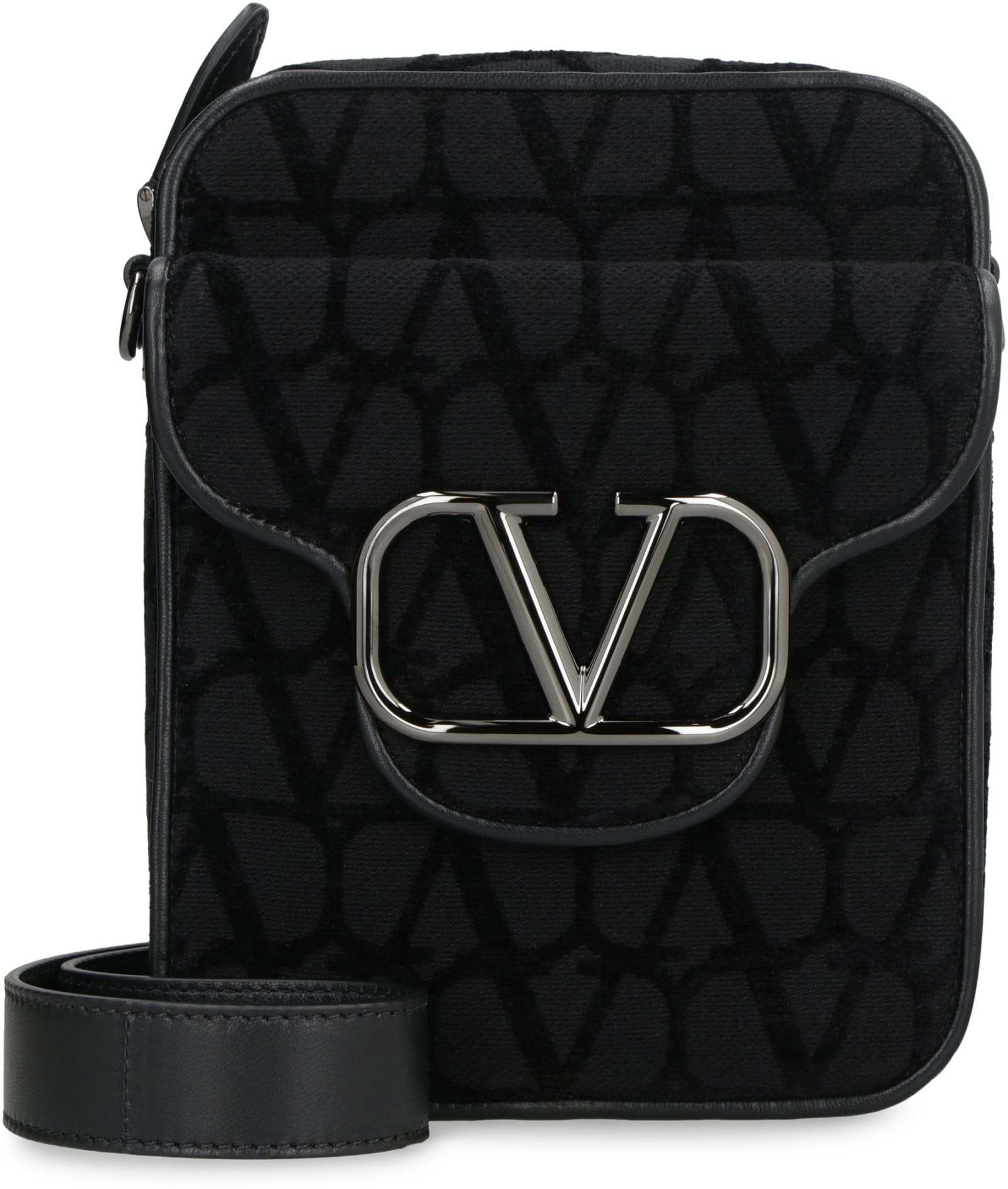 Shop Valentino Garavani - Locò Crossbody Bag In Black