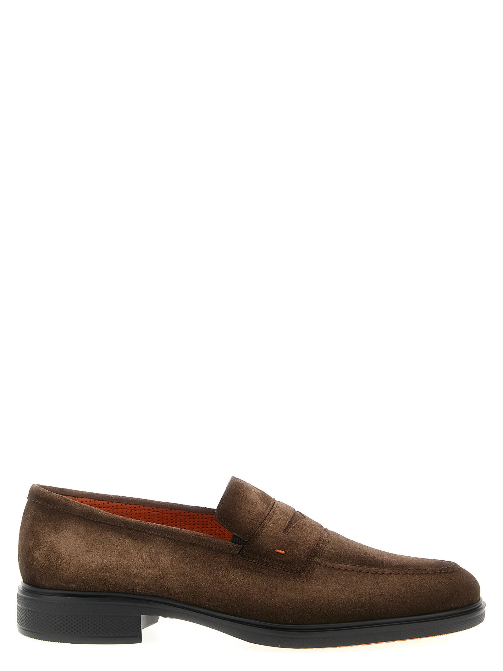 Santoni Easy Capsule Loafers In Brown